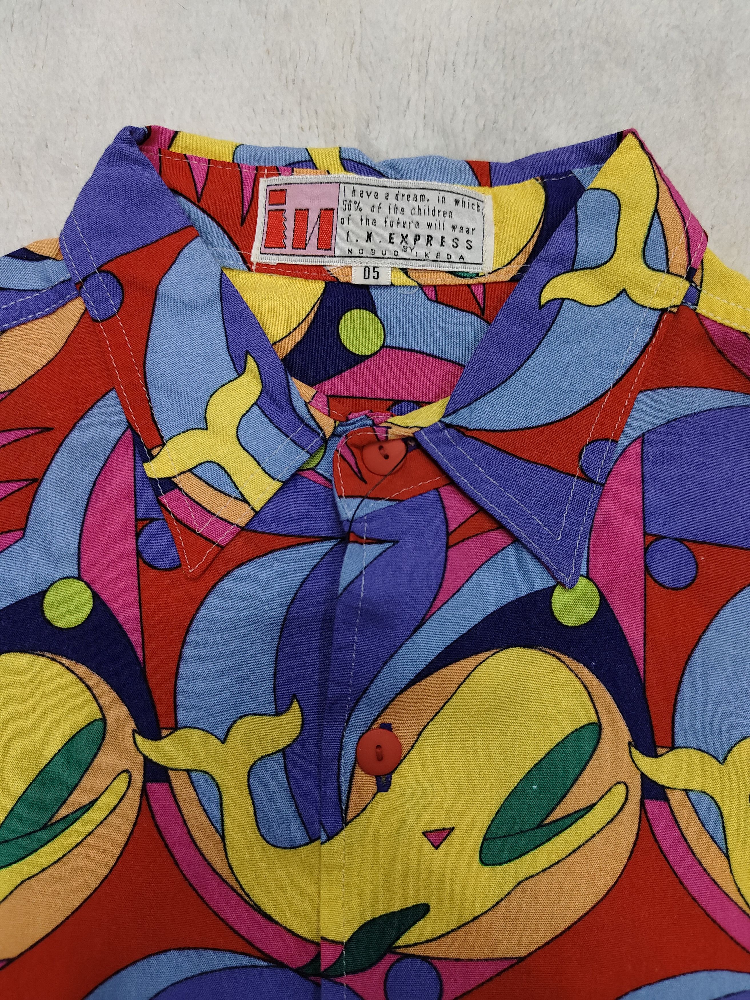 Japanese Brand RARE🔥Vtg In Express by Nobuo Ikeda Art Shirt Size L / US 10 / IT 46 - 4 Thumbnail