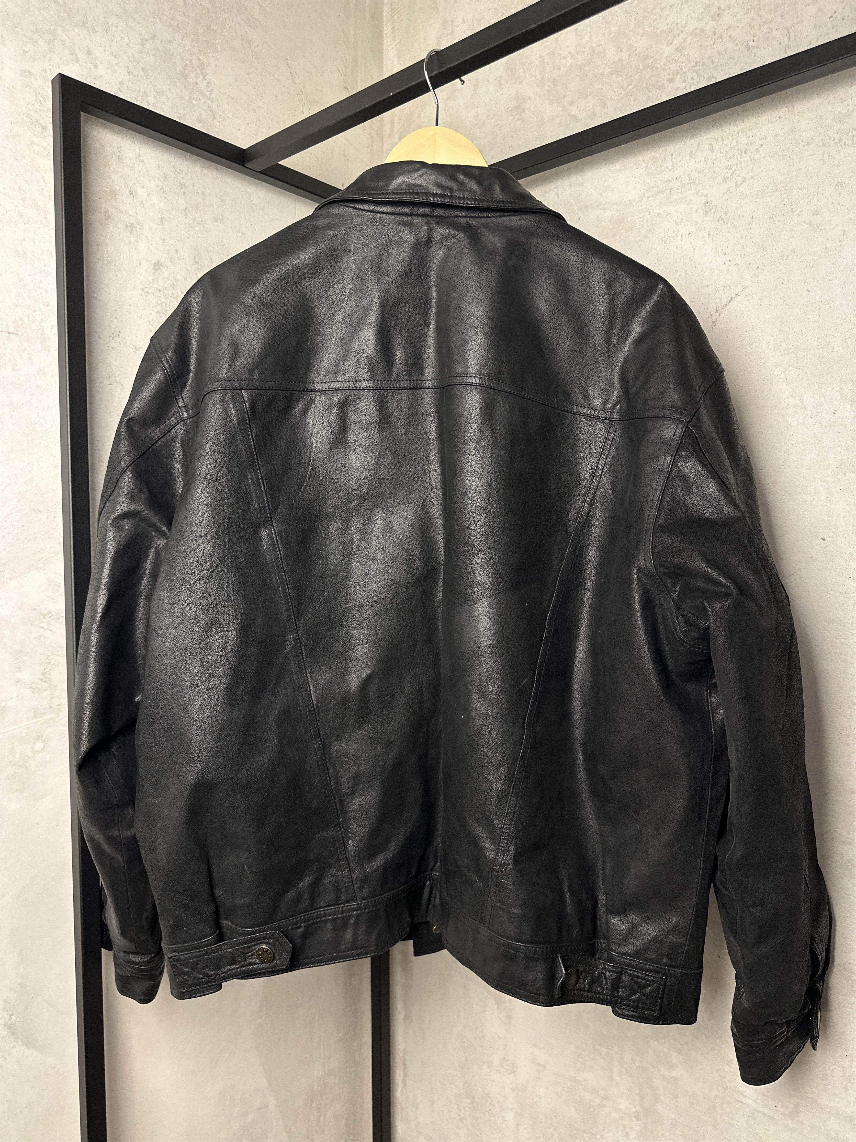 Genuine Leather Leather Western Trucker Jacket Size US XL / EU 56 / 4 - 11 Thumbnail