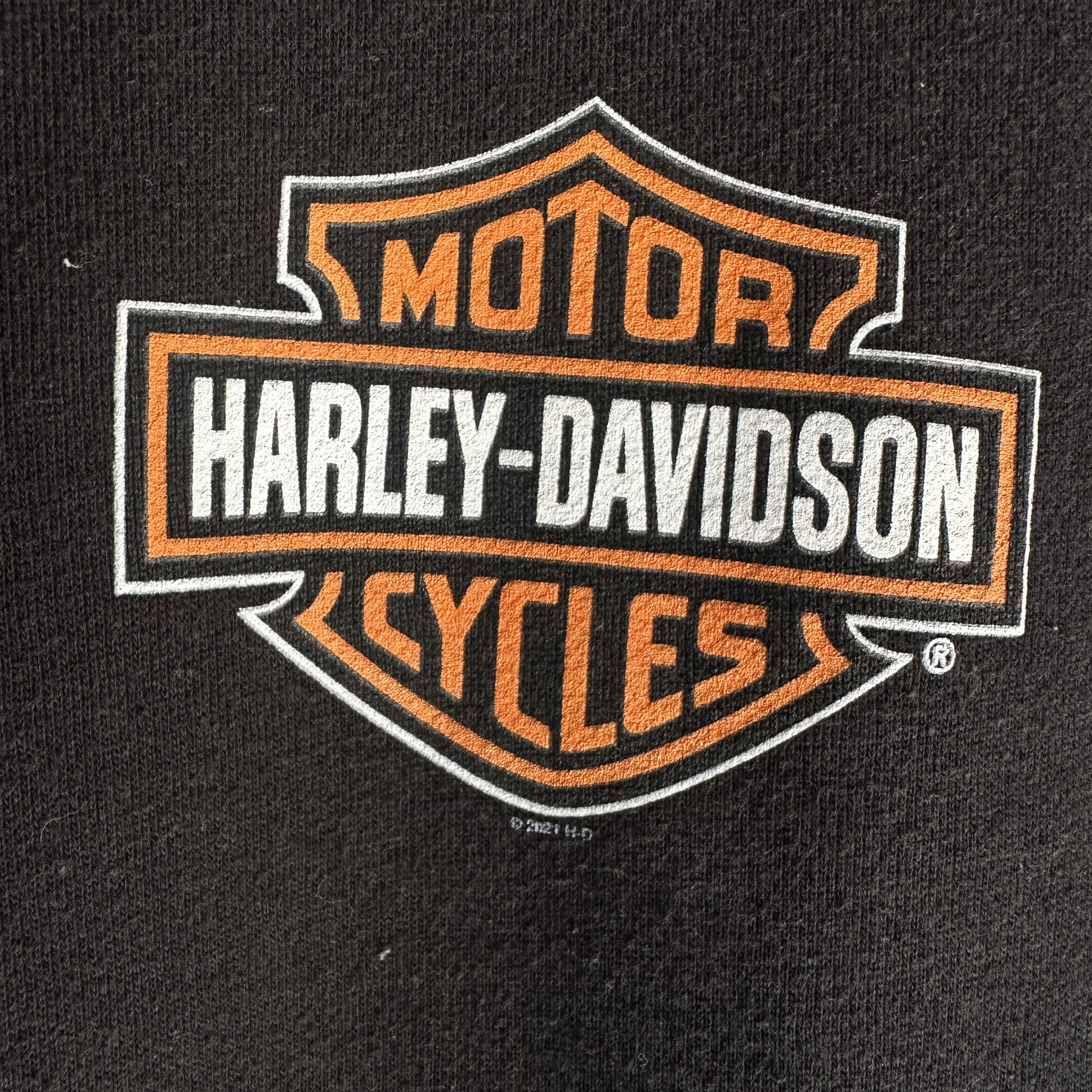 Harley Davidson Vtg Harley Davidson Zip Up Hoodie Mens Sleeve Hits Spell Out Size US L / EU 52-54 / 3 - 5 Thumbnail