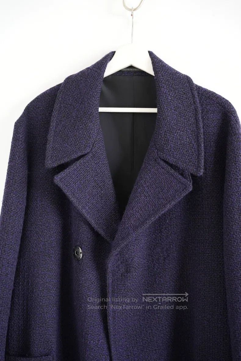 Yohji Yamamoto Yohji Yamamoto 12aw silver-button coarse-weave belt coat Size US M / EU 48-50 / 2 - 3 Thumbnail