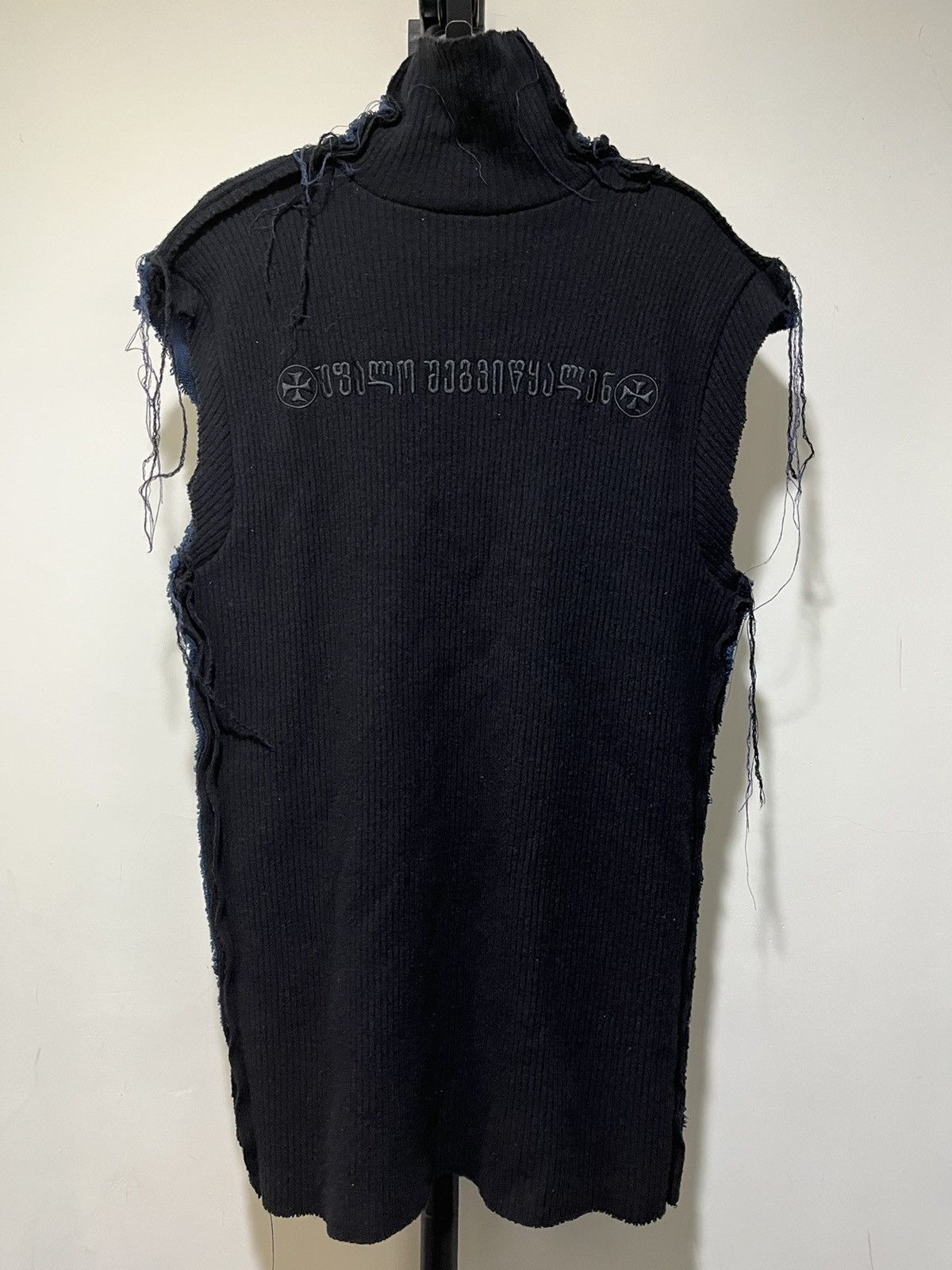 image of Vetements Knit Sweater in Black, Men's (Size Small)