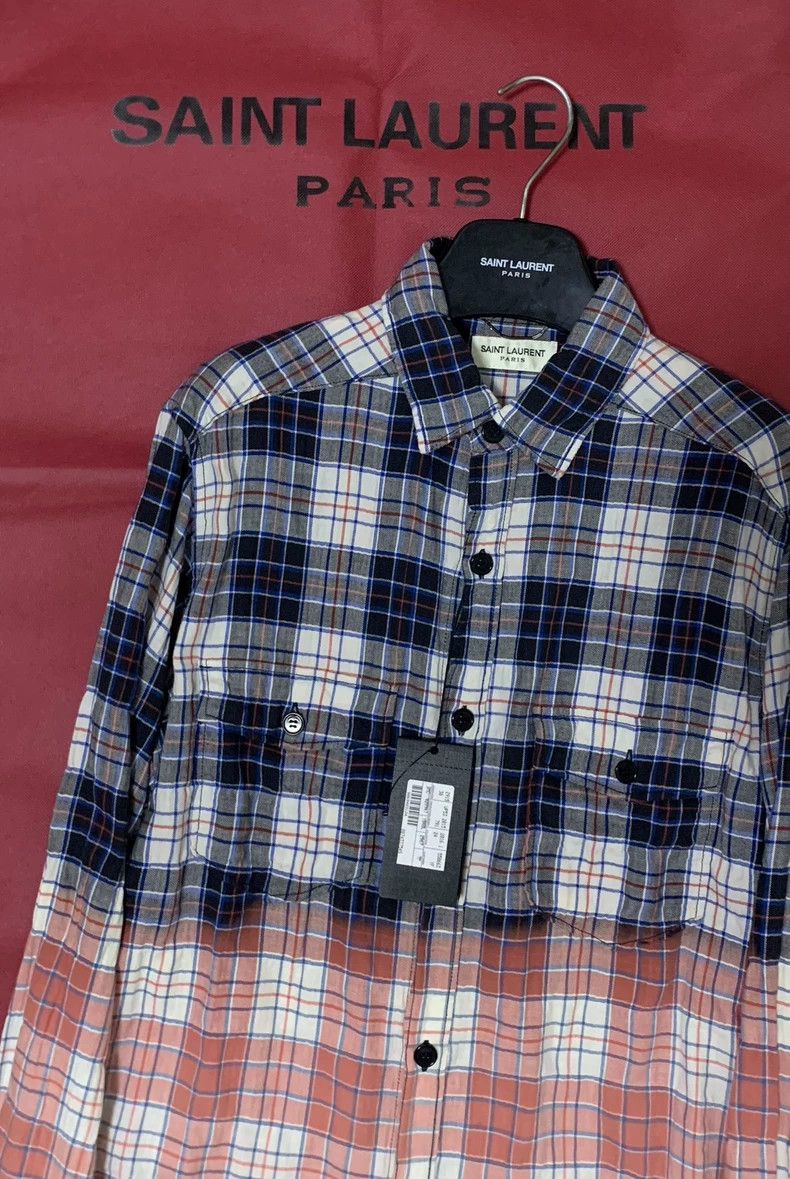 Yves Saint Laurent Saint Laruent 16ss runway blue and pink gradient rendering Size US M / EU 48-50 / 2 - 6 Thumbnail