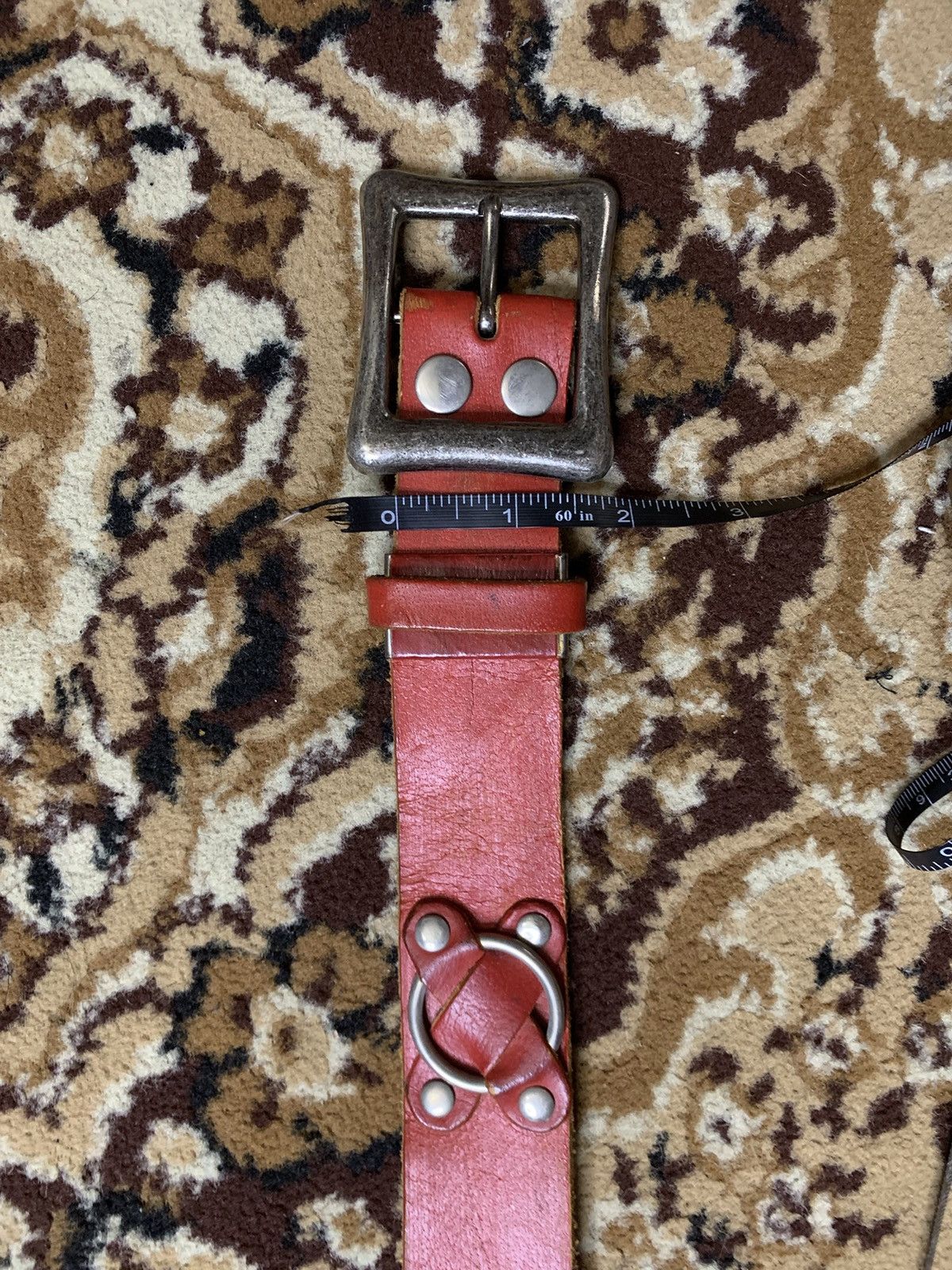 Vintage STUDDED BELT Size 34 - 3 Thumbnail