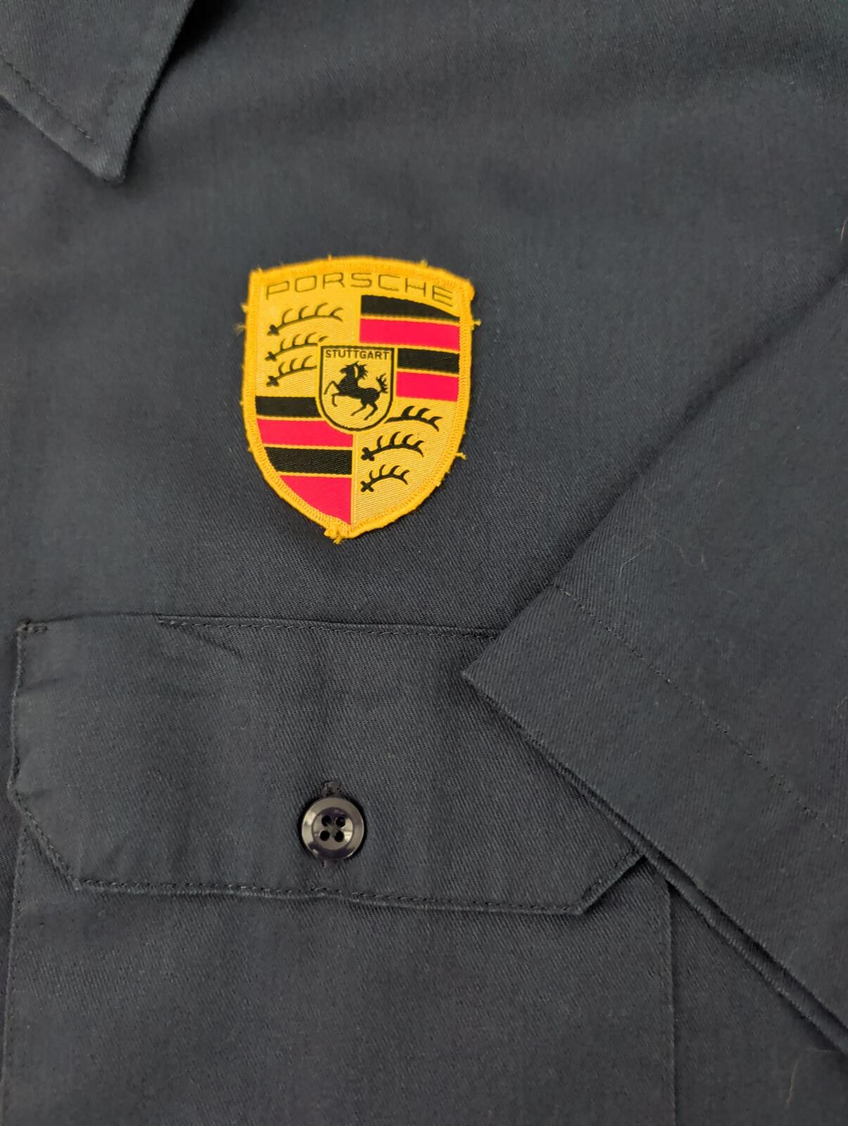 Dickies Vintage Dickies Navy Work Shirt Porsche Emblem Custom XL Size US XL / EU 56 / 4 - 6 Thumbnail