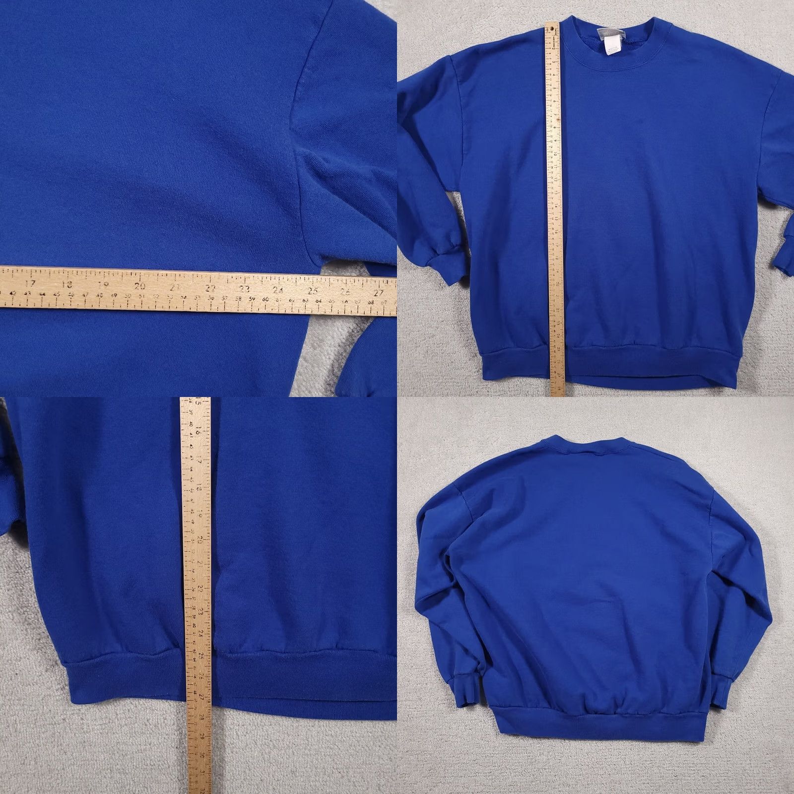 Chalk Line VINTAGE Chalk Line Sweatshirt Mens XXL Blue Blank Crewneck By Russell Made In USA Size US XXL / EU 58 / 5 - 8 Thumbnail