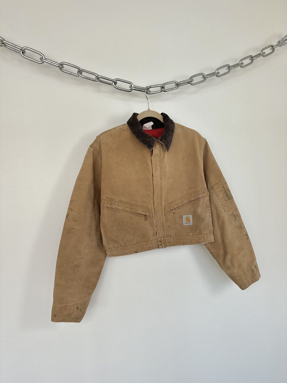 Carhartt Vintage 80s Carhartt USA Cropped Boxy Distressed Rare Jacket Size US S / EU 44-46 / 1 - 4 Thumbnail