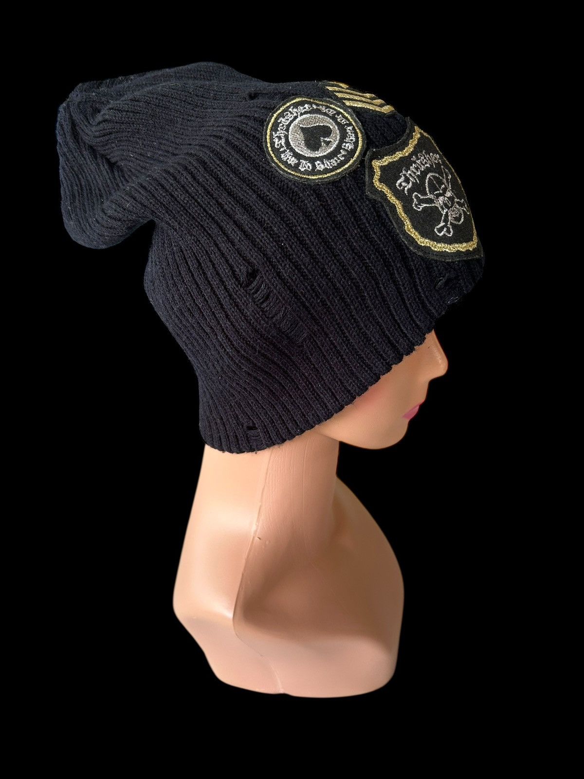 Japanese Brand × Kapital × Vintage Skull Distressed Thrasher Vintage Beanie Hats Size ONE SIZE - 3 Thumbnail