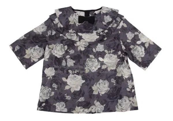 Comme des Garcons Comme des Garcons Grey Retro Flower Bow Top Size M / US 6-8 / IT 42-44 - 2 Thumbnail