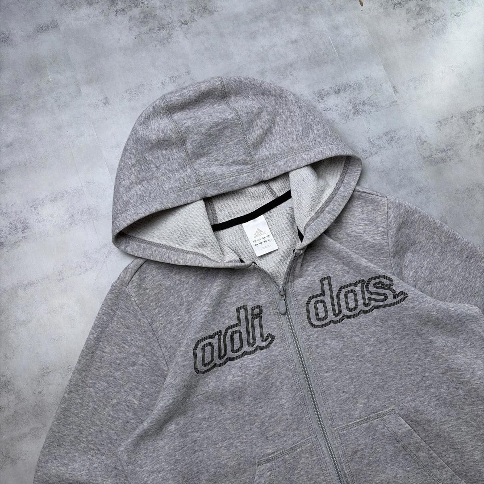 Adidas Y2K Grey Adidas Grunge Skater Zip Up Hoodie Size M / US 6-8 / IT 42-44 - 5 Thumbnail