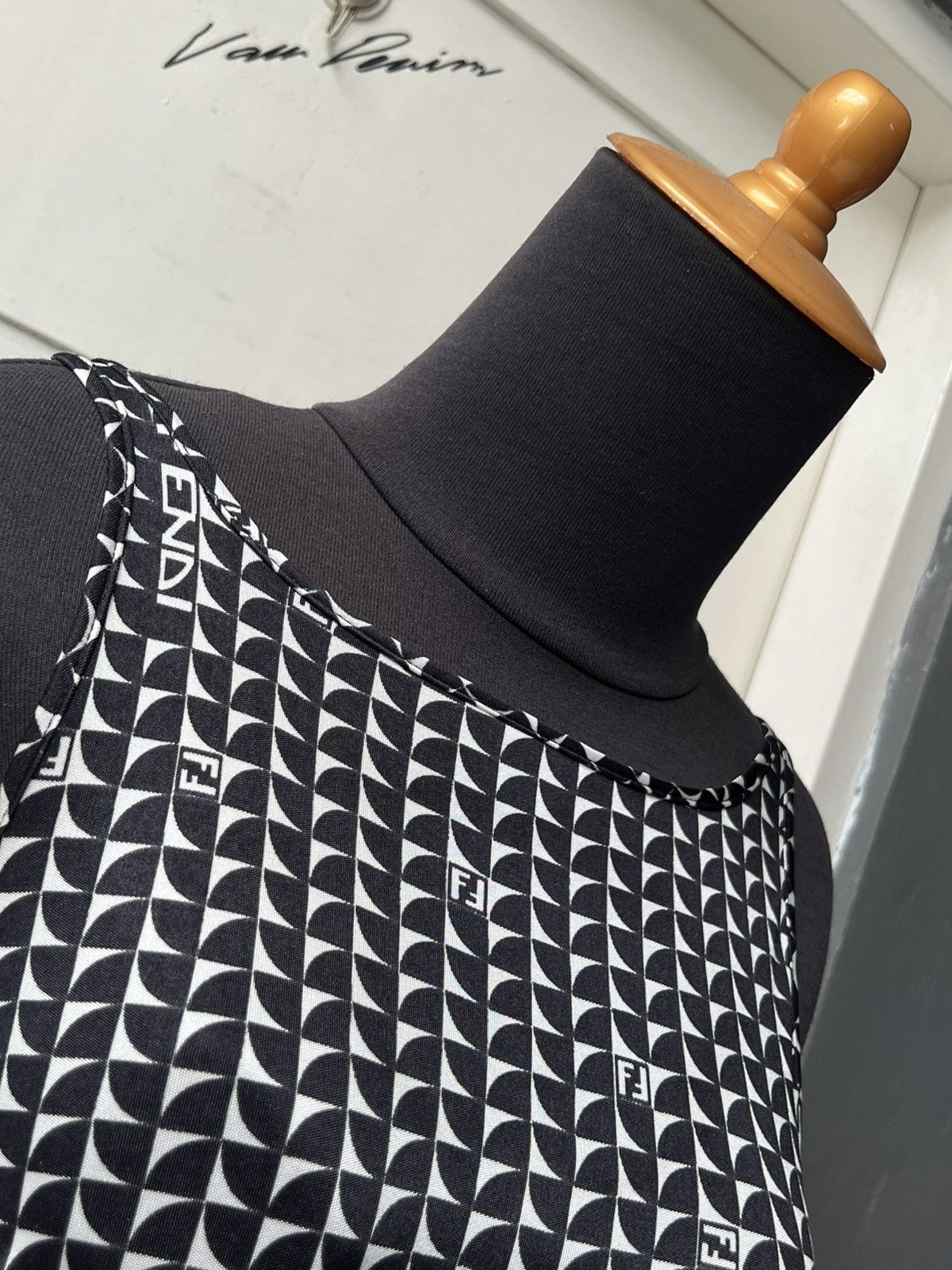 Fendi Fendi Motive Midi Dress Size XS / US 0-2 / IT 36-38 - 5 Thumbnail