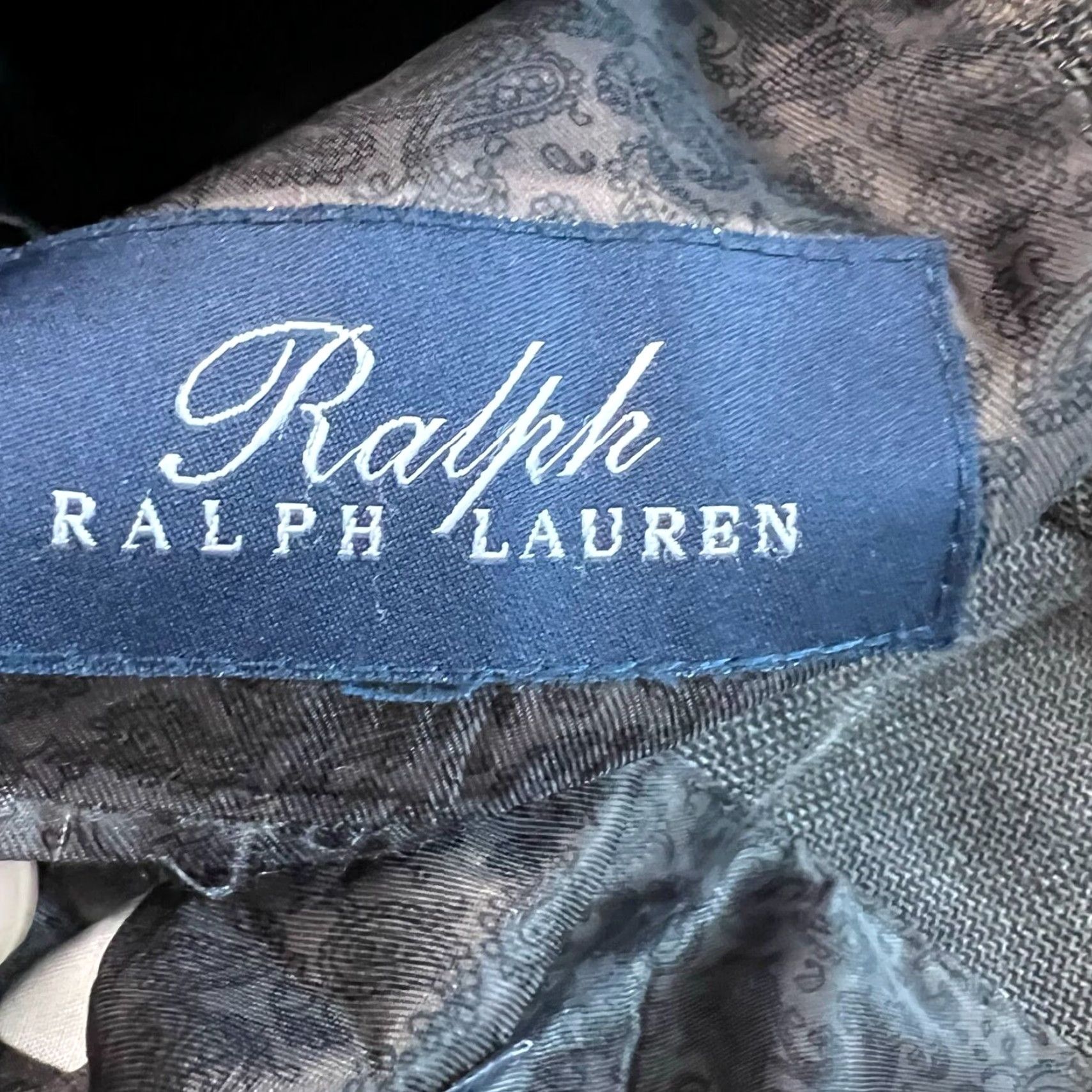 Ralph Lauren Vintage Ralph Lauren Wool Sport Coat Jacket Gray Houndstooth Check Blazer Men's L Size 42R - 7 Thumbnail