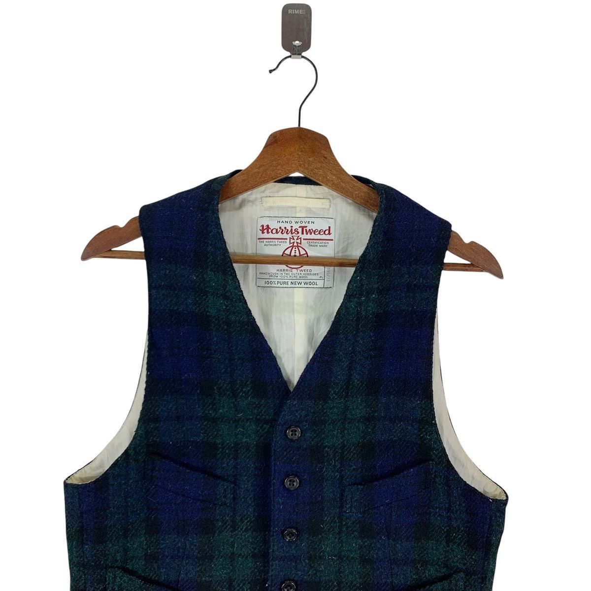 Beams Plus × Harris Tweed VINTAGE BEAMS HARRIS TWEED WOOL VEST Size US L / EU 52-54 / 3 - 4 Thumbnail