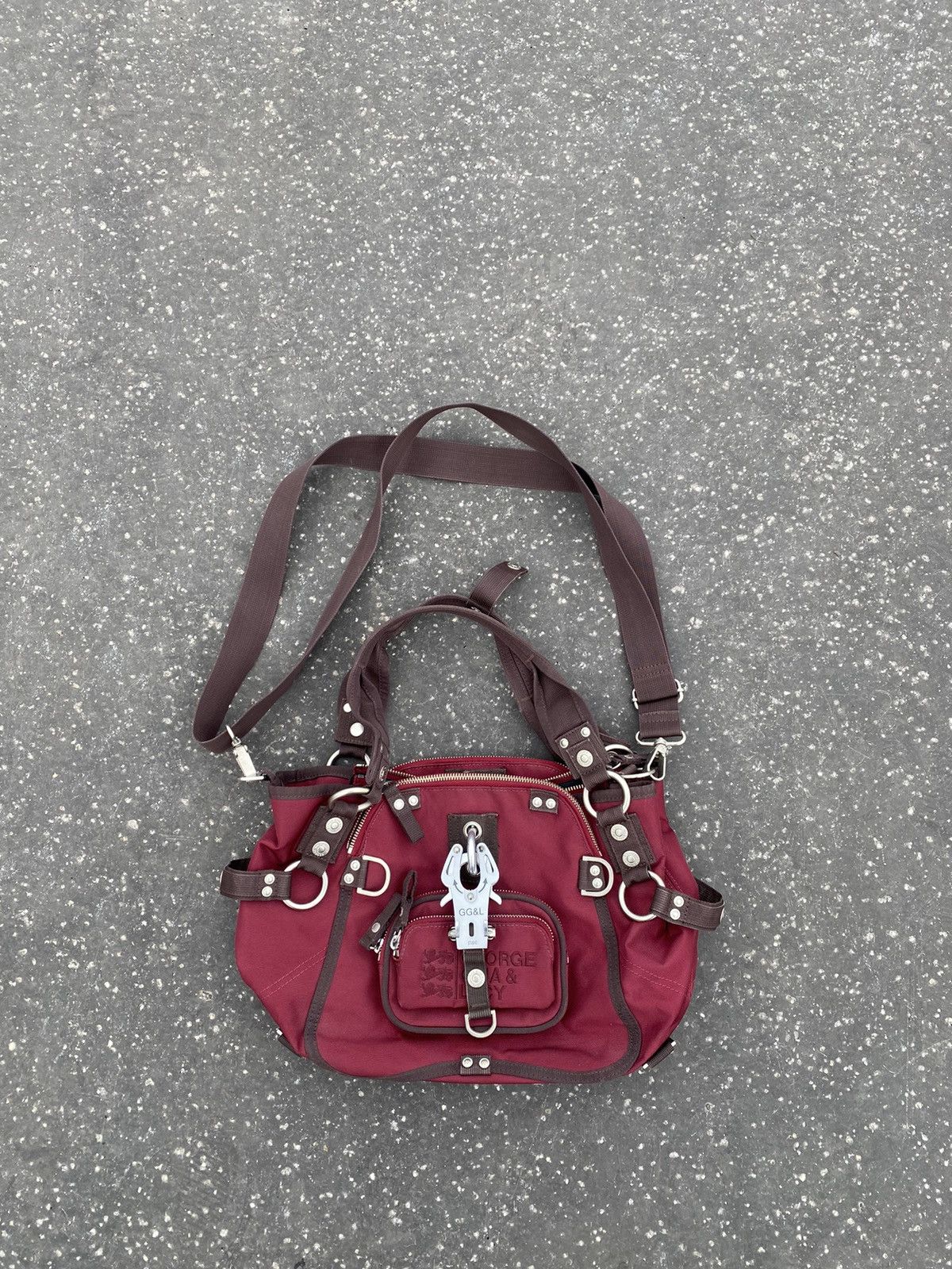 George Gina Lucy x Vintage George Gina & Lucy Ggl Multipocket Crossbody Bag in Red, Women's