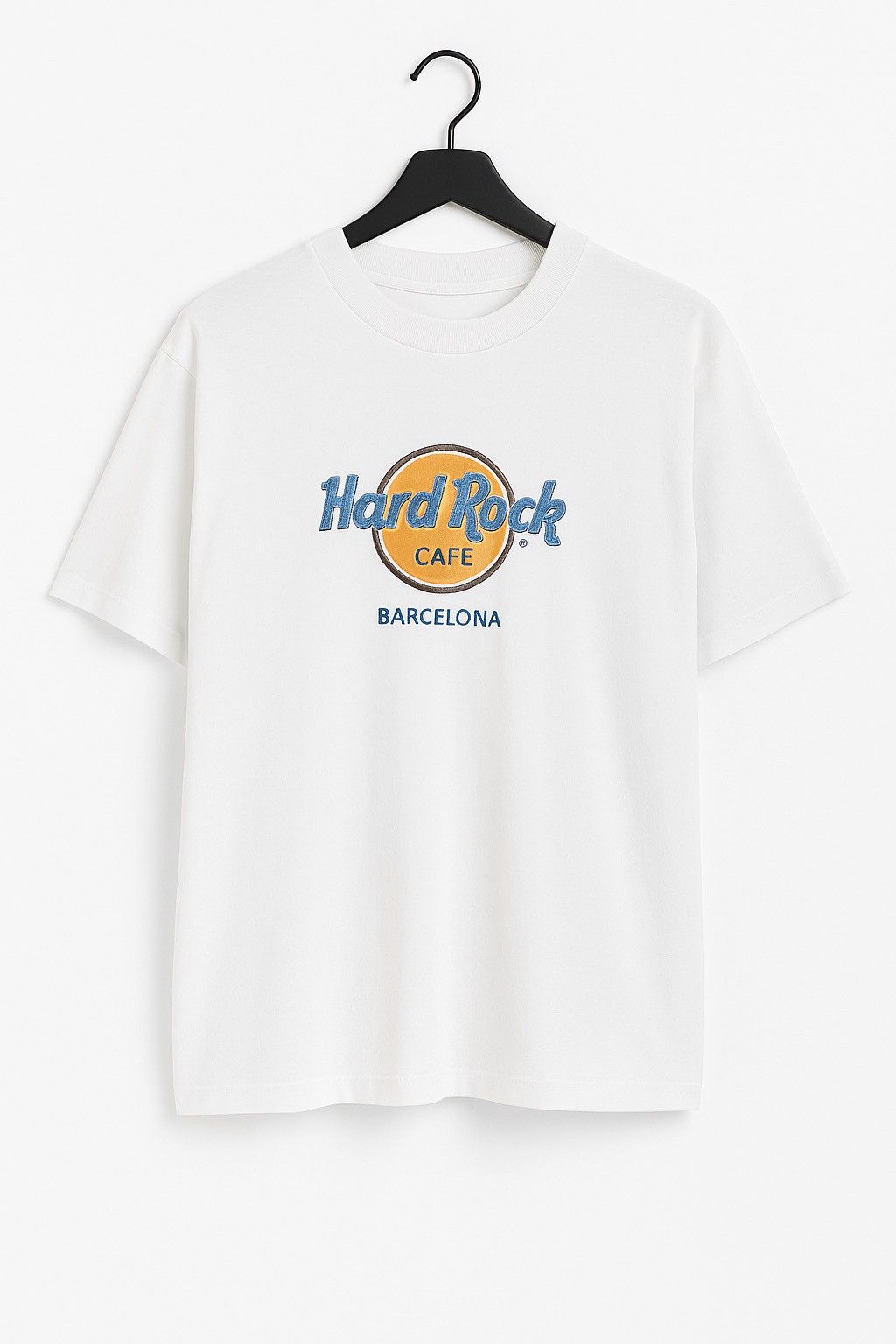 Hard Rock Cafe Vintage 90s Hard Rock Cafe Barcelona Heavy Tee –Unisex White Size US M / EU 48-50 / 2 - 2 Thumbnail