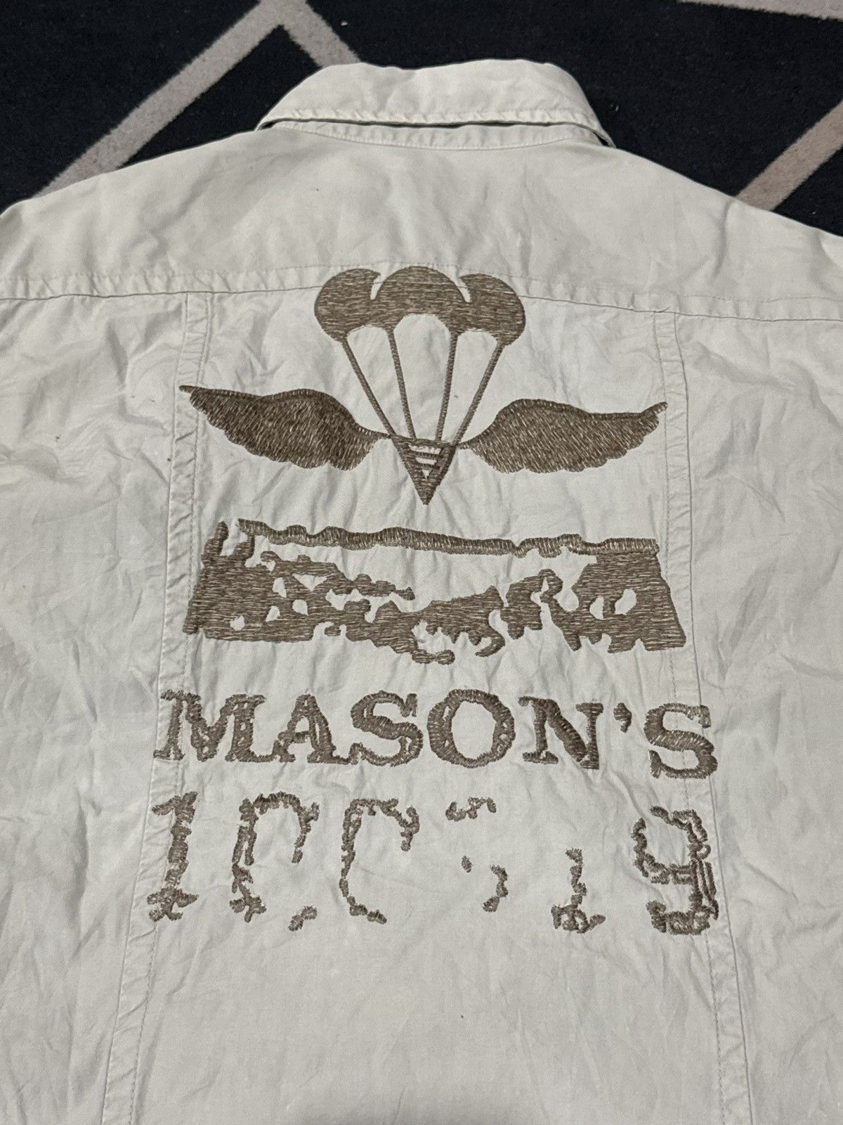 Mason's Mason's Air Crew Workshirt Embroidered Military Size US M / EU 48-50 / 2 - 3 Thumbnail