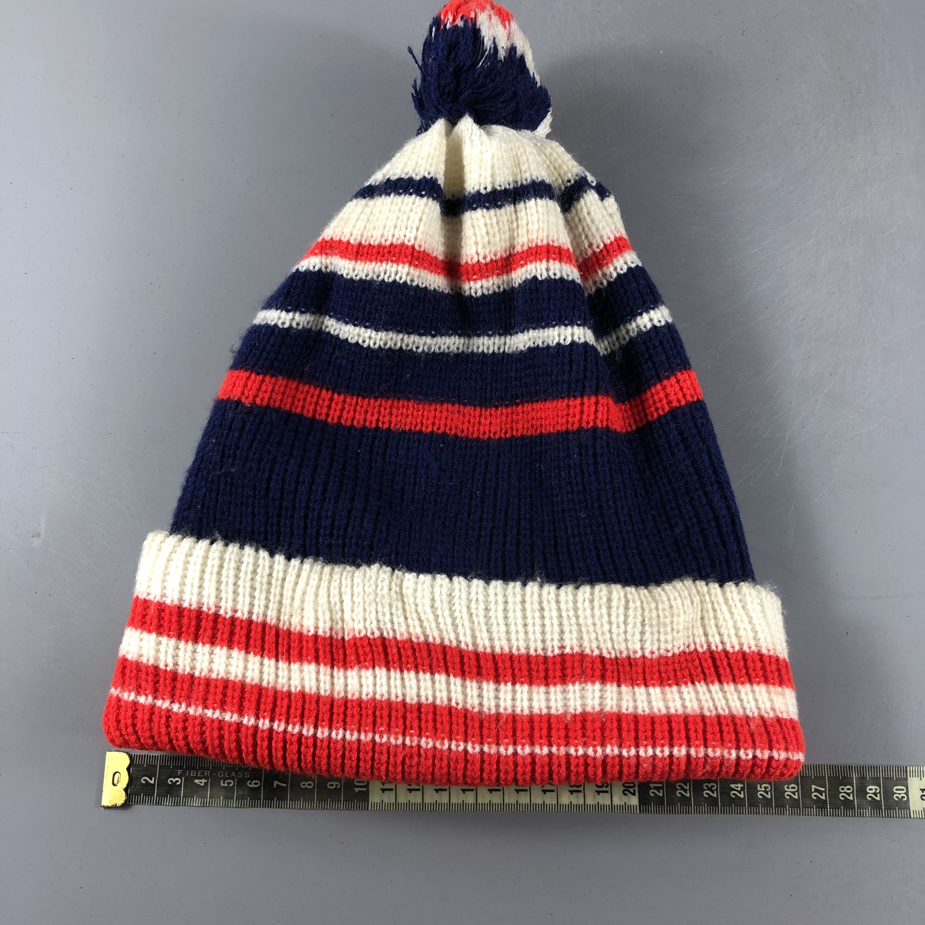 Japanese Brand × Vintage Stripe Slouchy Beanie Snow Hat Snow Cap -D103 Size ONE SIZE - 7 Thumbnail