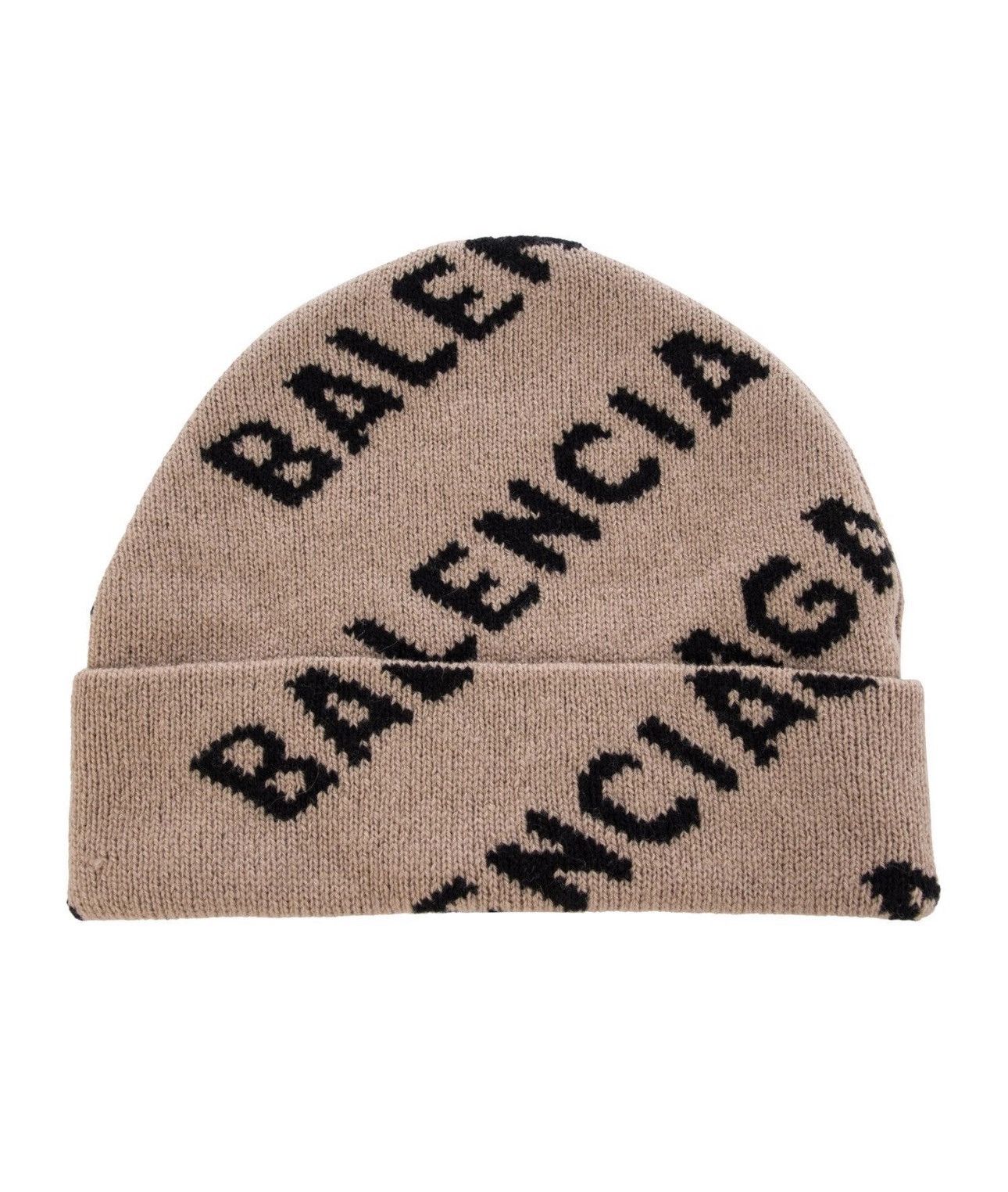 Balenciaga Balenciaga All Over Logo Knit Beanie FW22 Made in Italy Size ONE SIZE - 1 Thumbnail