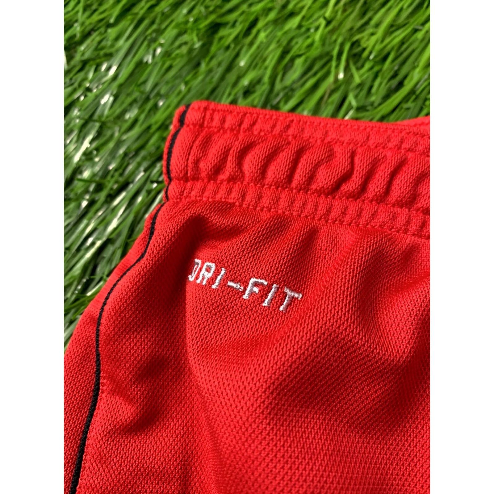 Nike Nike Dri-FIT Short Football Shorts Men S Red Black 2013 Size US 29 - 3 Thumbnail