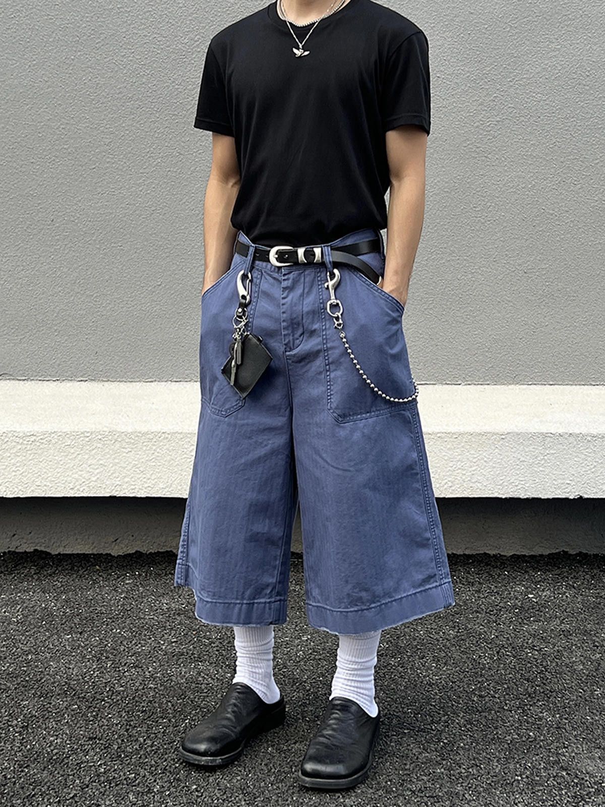 Jean × Vintage Blue Oversized Cargo Shorts Size US 32 / EU 48 - 3 Thumbnail