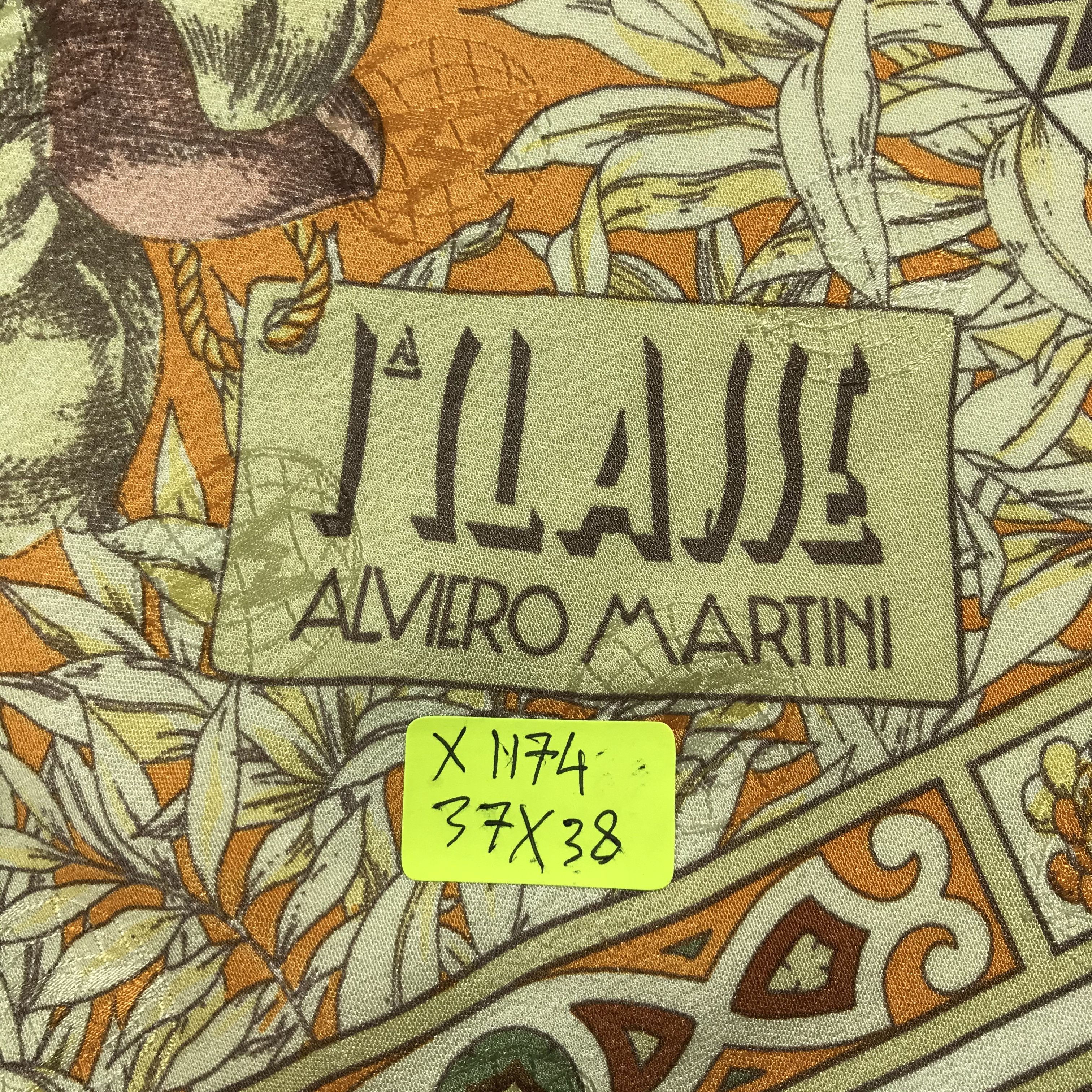Alviero Martini Vintage Alviero Martini Silk Scarf Size ONE SIZE - 7 Thumbnail