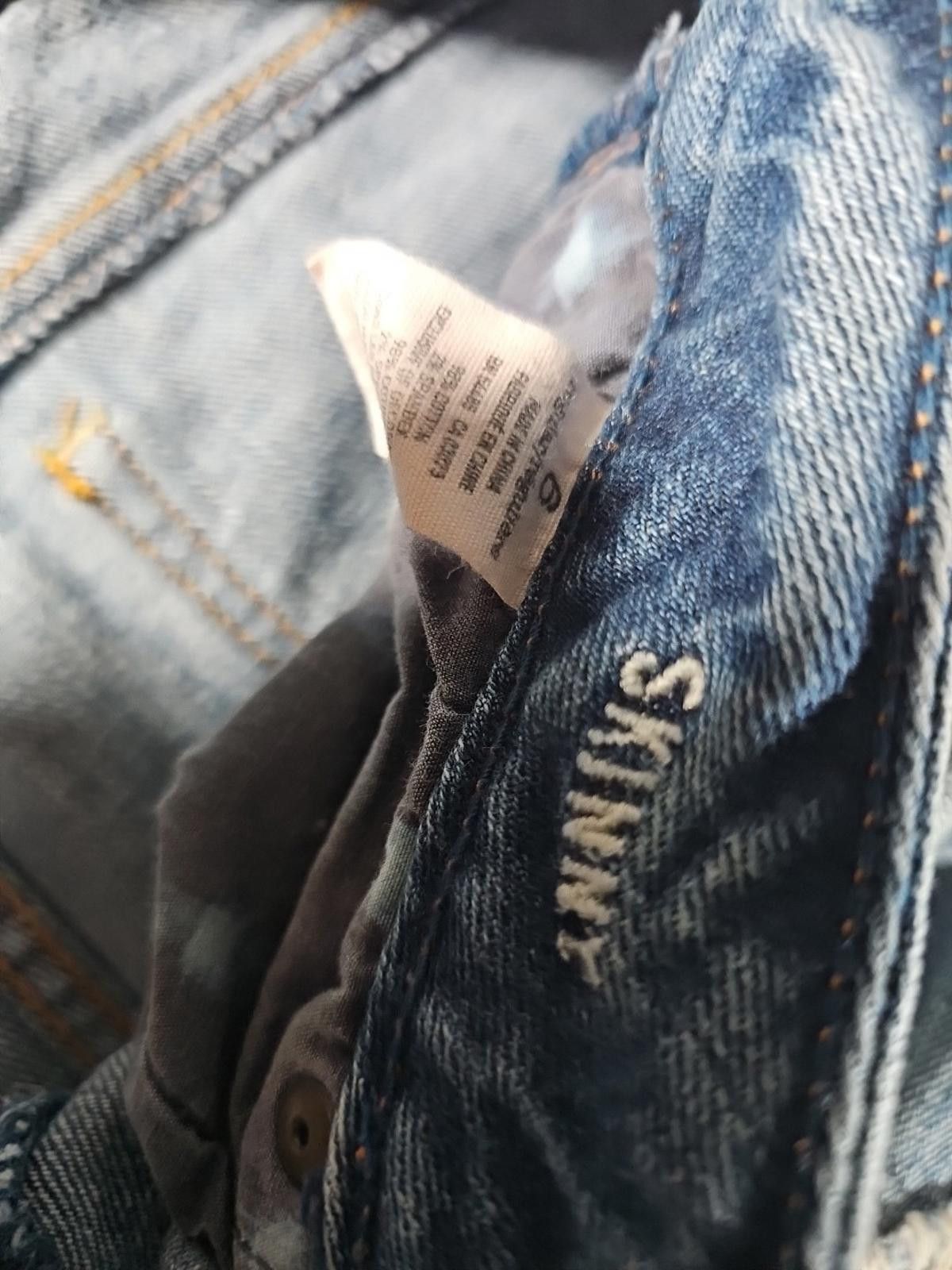 American Eagle Outfitters American Eagle 6 Stretch Skinny Destroyed Jeans Size 28" / US 6 / IT 42 - 3 Thumbnail