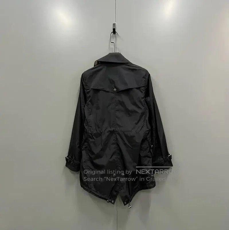 Burberry Burberry Black Cotton Mid-Length Trench Coat. Size XXS / US 00 / IT 34 - 2 Thumbnail