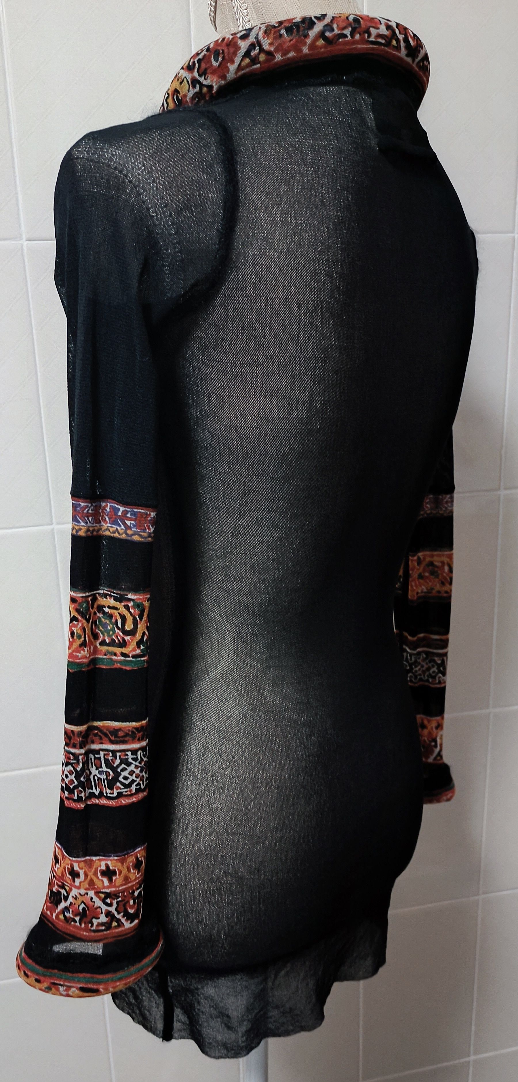 Jean Paul Gaultier 1999 _3D neckline and wrist mesh nylon top Size S / US 4 / IT 40 - 20 Thumbnail