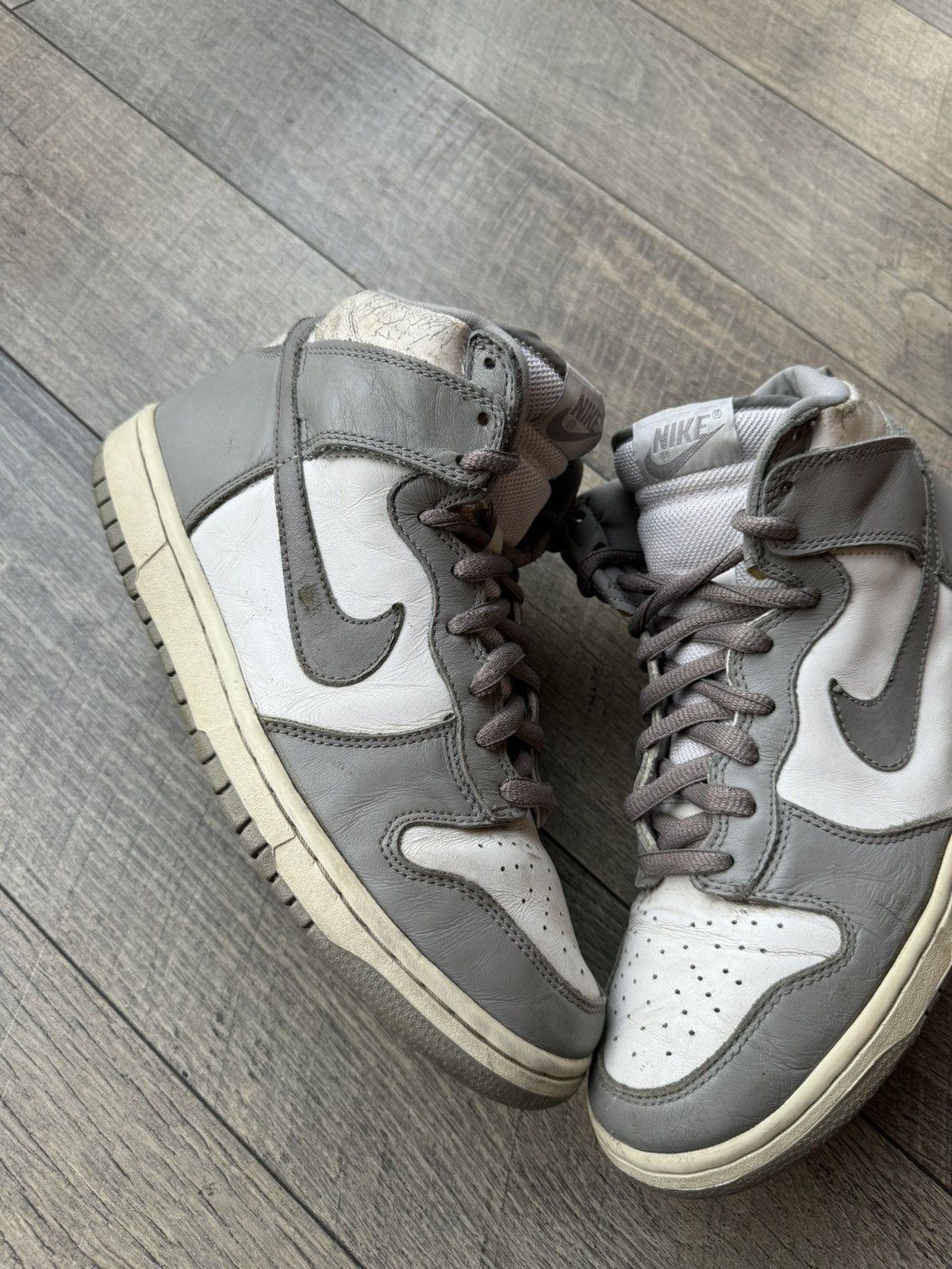 Nike × Vintage Vintage Nike Dunk High 2003 Medium Grey 30471700200 Size 9 Size US 9 / EU 42 - 3 Thumbnail