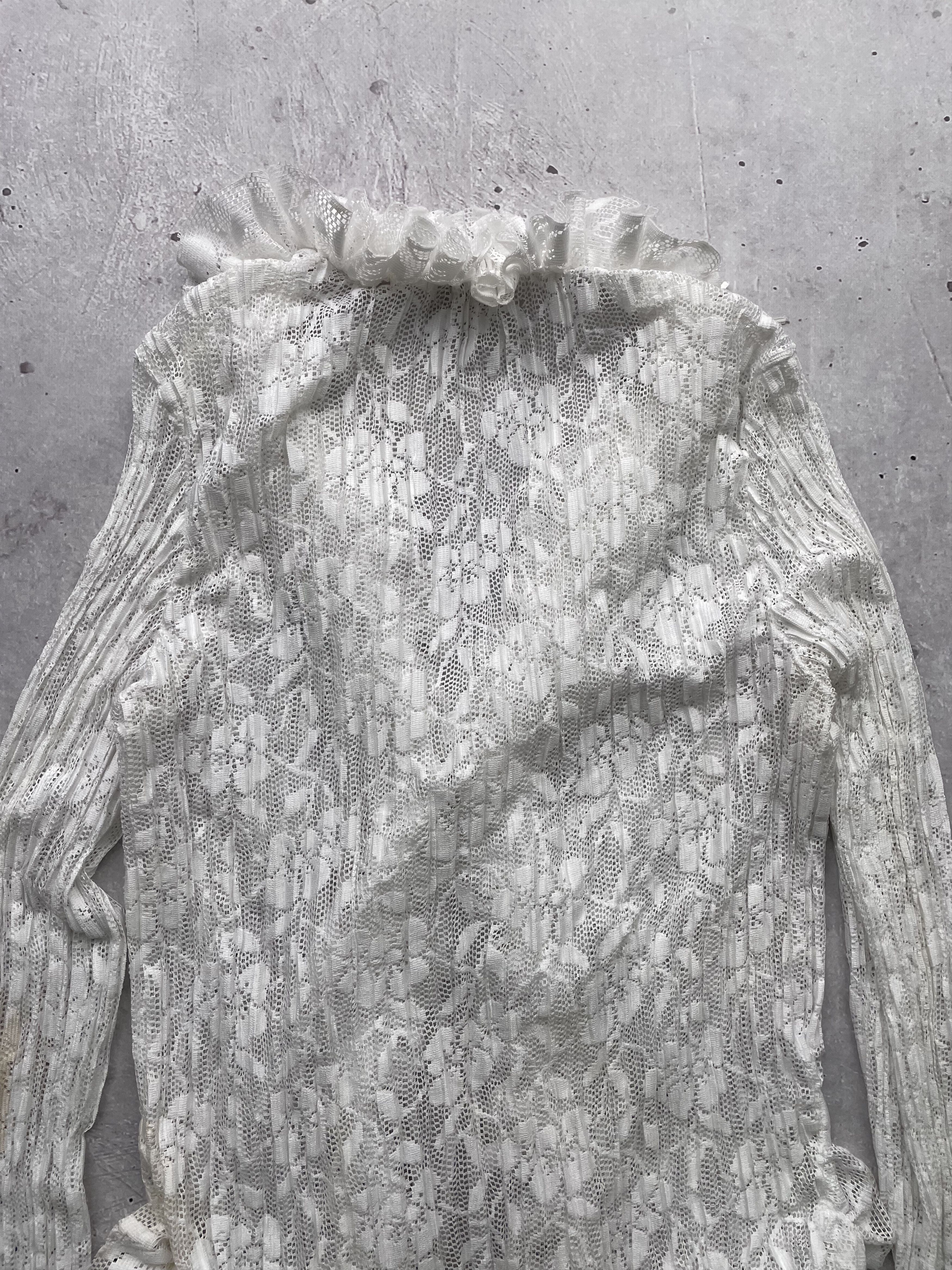 Japanese Brand × Vintage Vintage Mesh Japanese Blouse Size S / US 4 / IT 40 - 7 Thumbnail