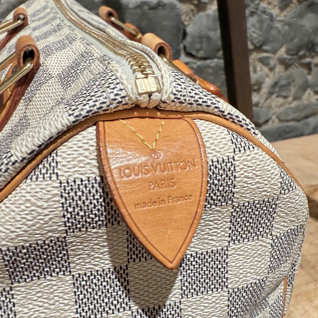 Louis Vuitton Louis Vuitton 2007 Damier Azur Speedy 25 Handbag Size ONE SIZE - 6 Thumbnail