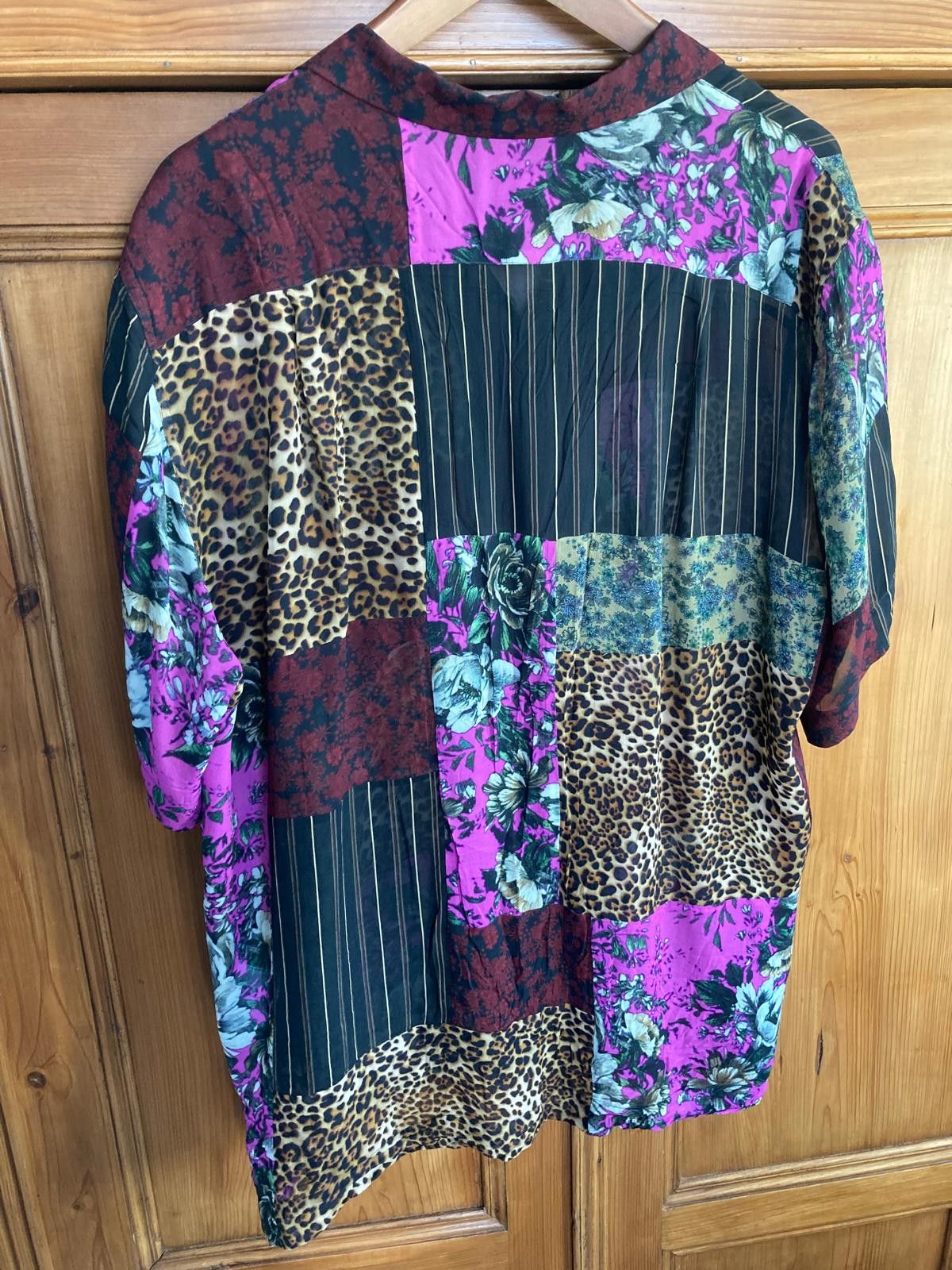 Dries Van Noten Dries Van Noten Leopard Floral Patchwork Shirt 50 L Size US L / EU 52-54 / 3 - 5 Thumbnail