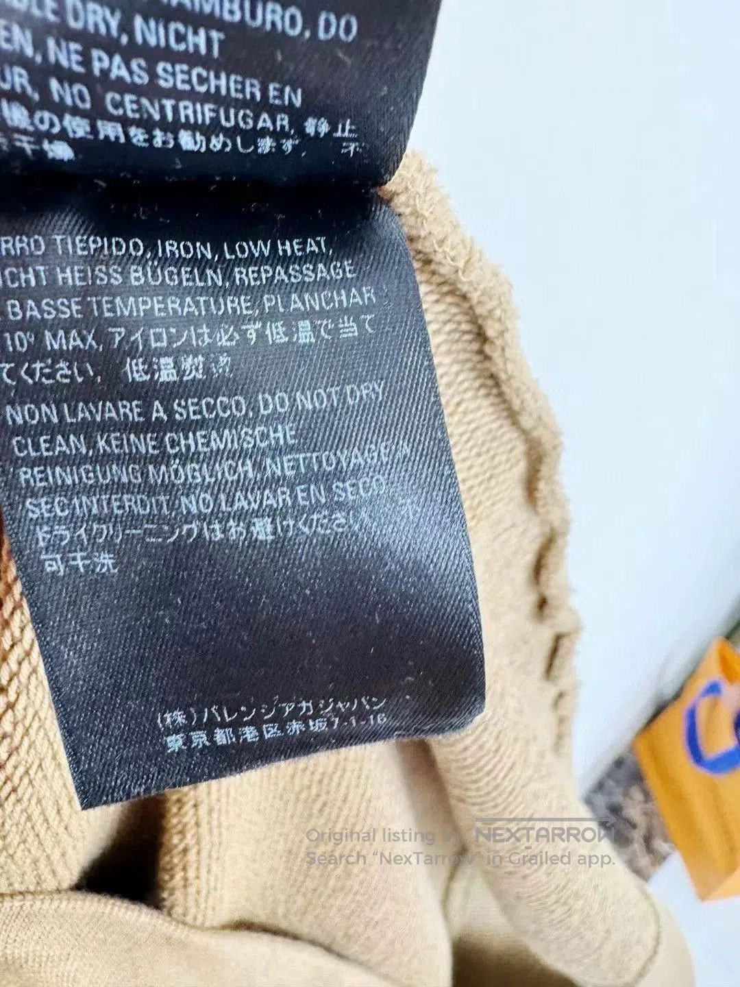 Balenciaga balenciaga beige hoodie with logo. Size US L / EU 52-54 / 3 - 5 Thumbnail