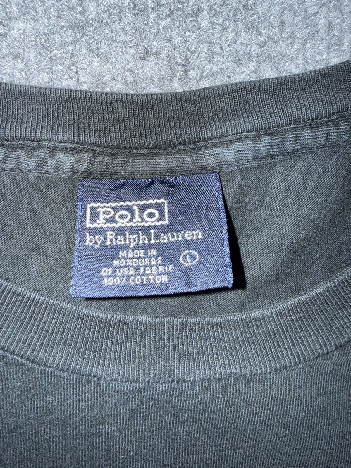 Polo Ralph Lauren Vintage Polo Ralph Lauren Spellout T-Shirt Faded Distressed Size US L / EU 52-54 / 3 - 2 Thumbnail