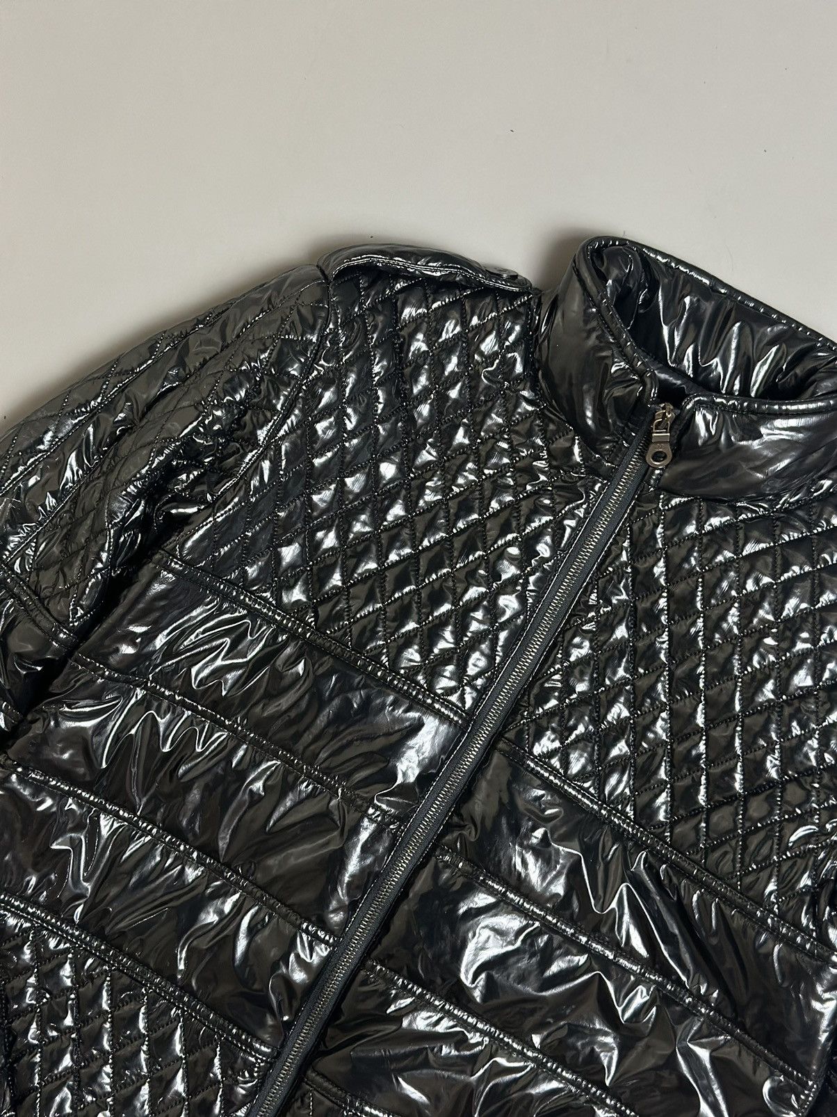 Chanel quilted black puffer jacket