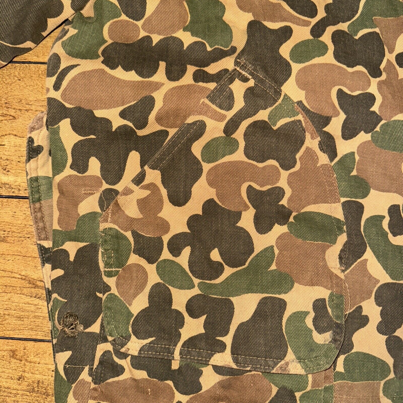 Japanese Brand × Sears × Vintage Vintage Sears Camo Farm Jacket XL 26x29 Flannel Lined Green Size US XL / EU 56 / 4 - 2 Thumbnail