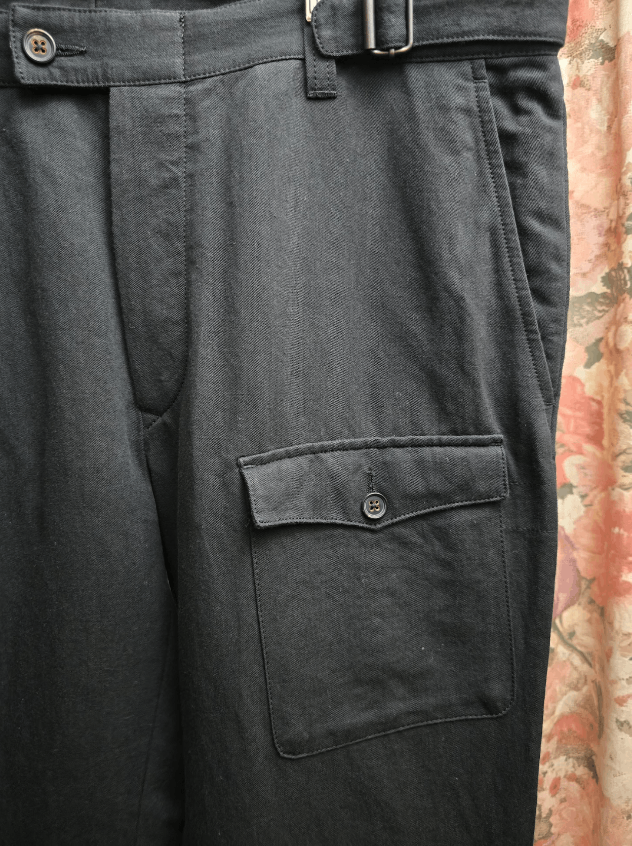 John Varvatos Artisan Cotton Linen Cargo Pant Size US 34 / EU 50 - 4 Thumbnail