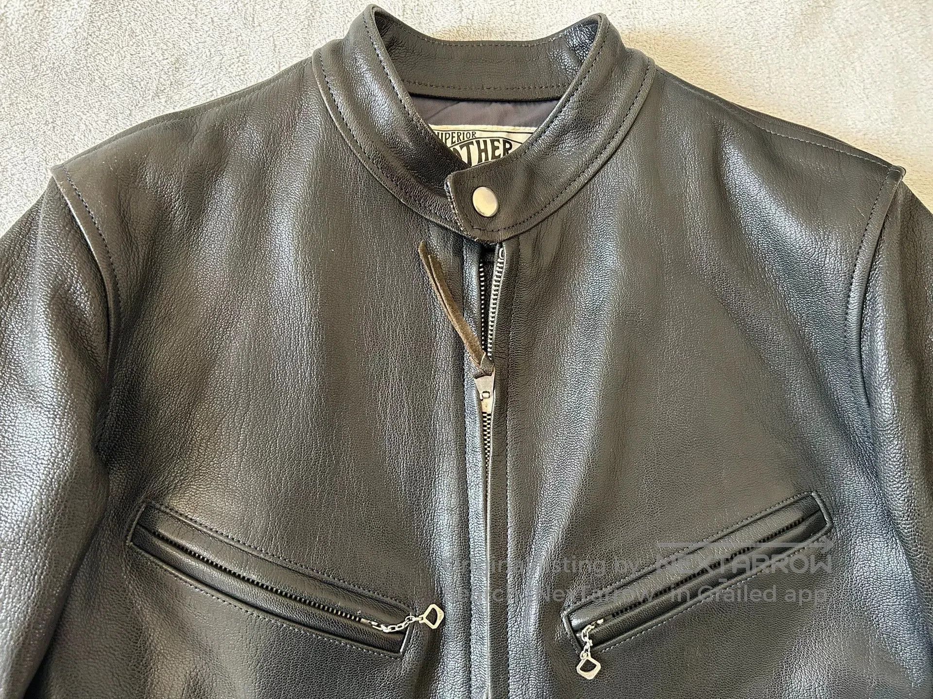 Freewheelers freewheelers black leather biker jacket. Size US M / EU 48-50 / 2 - 3 Thumbnail