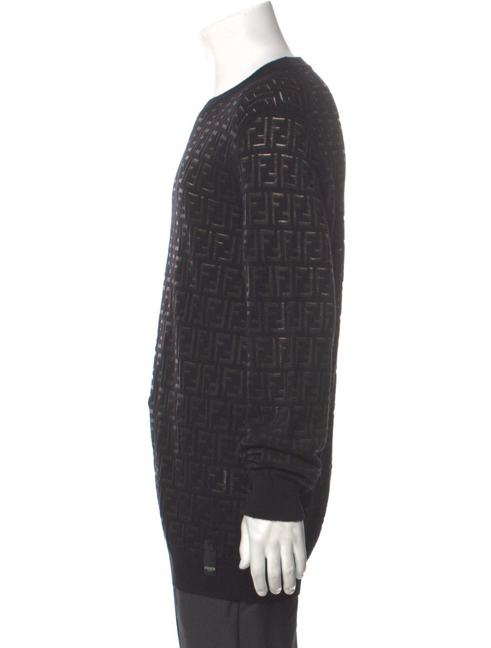 Fendi FENDI Zucca FF Logo Printed Pullover Size: XXL | US44, IT54 Size US XXL / EU 58 / 5 - 2 Thumbnail