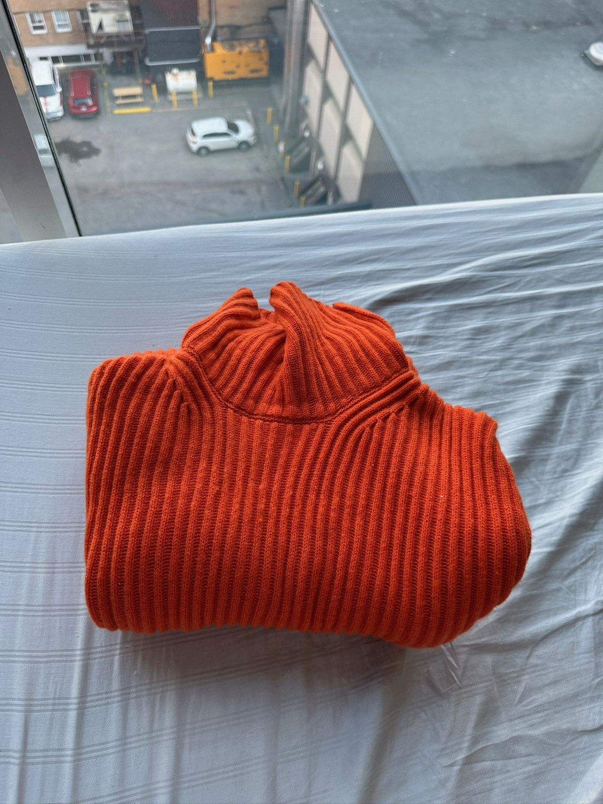 Malo Malo Orange Cashmere Sweater Size US L / EU 52-54 / 3 - 2 Thumbnail