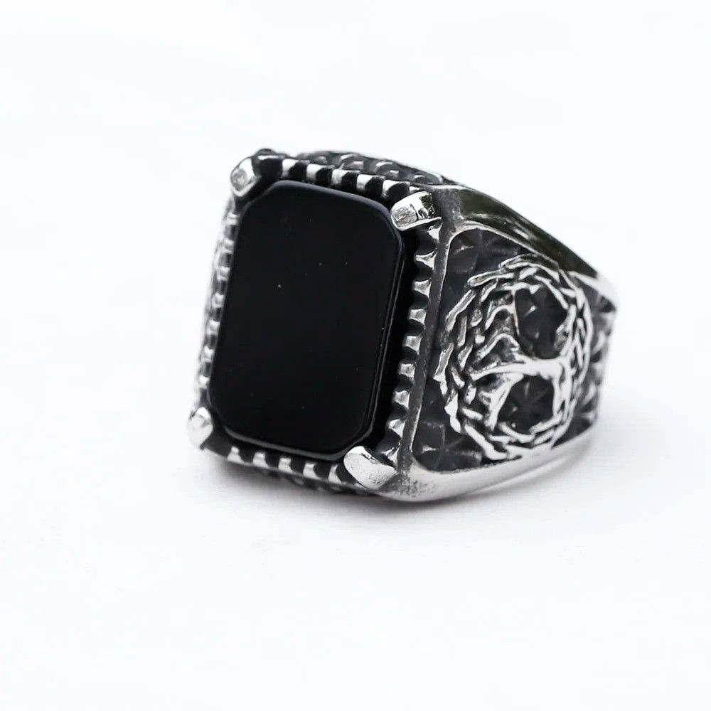 Jewelry Yggdrasi Odin Runes Ring Streetwear Jewelry Fashion Gift Size ONE SIZE - 6 Thumbnail