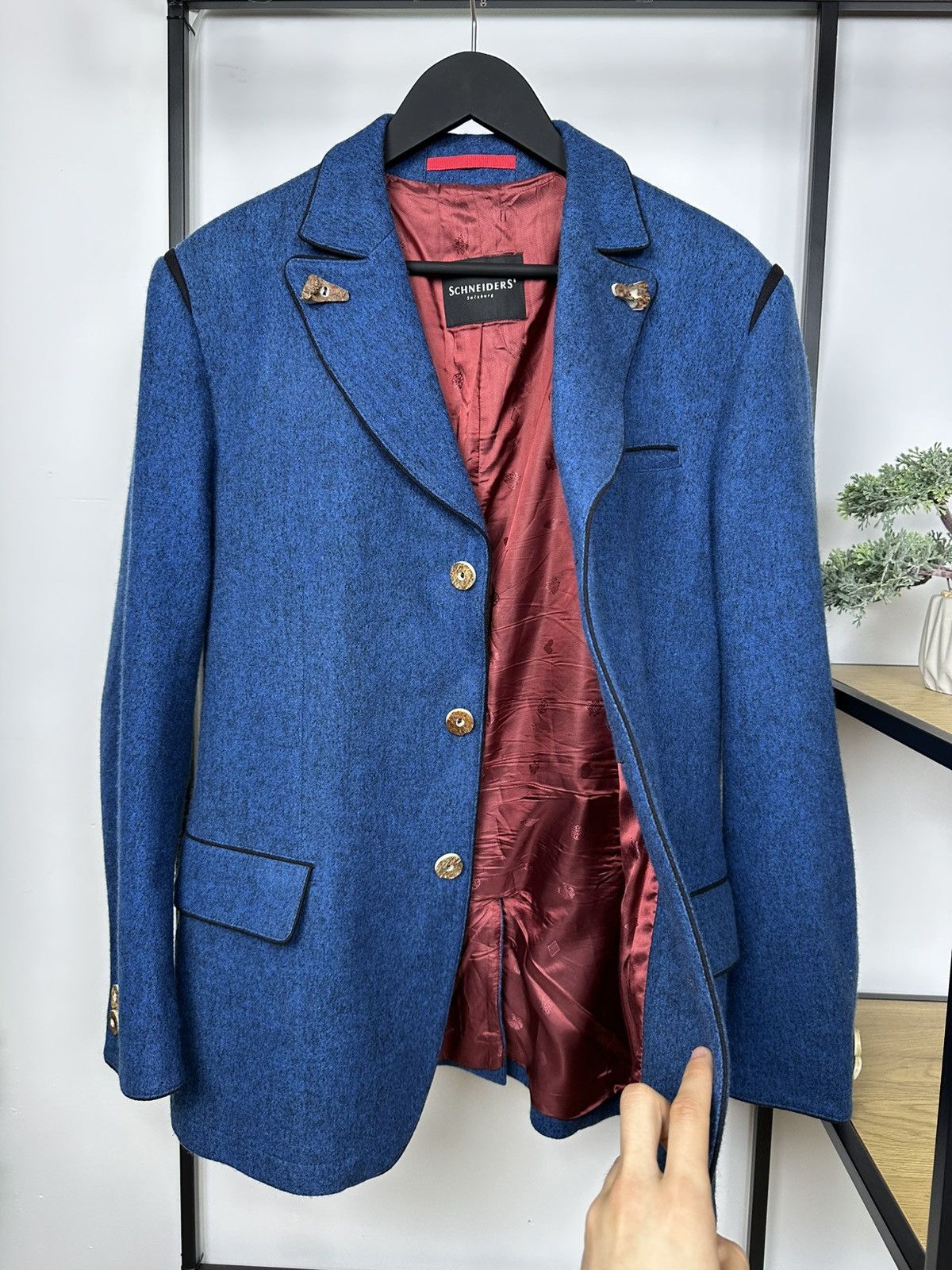 Schneiders Schneiders Salzburg Blue Virgin Wool Blazer Jacket Men’s 54 Size US L / EU 52-54 / 3 - 14 Thumbnail