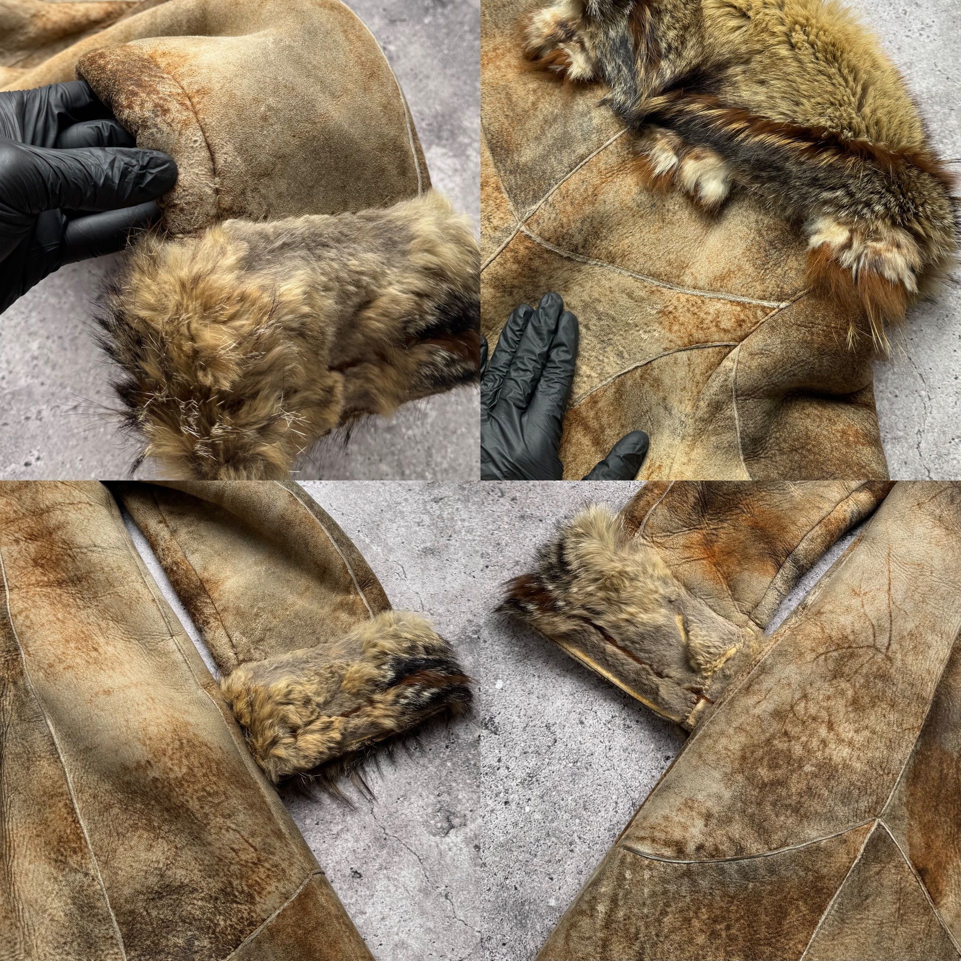 Japanese Brand Vintage Real Sheepskin Faded Coat C668(V288) Size S / US 4 / IT 40 - 5 Thumbnail