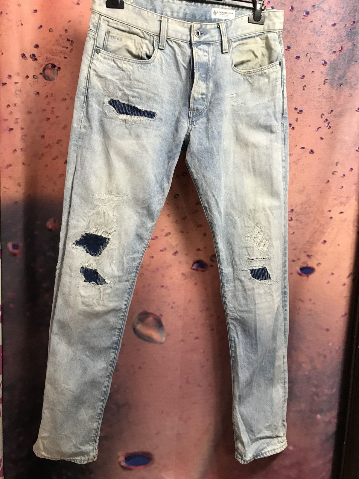 G-Star G Star Raw distressed denim jeans Size US 33 - 2 Thumbnail