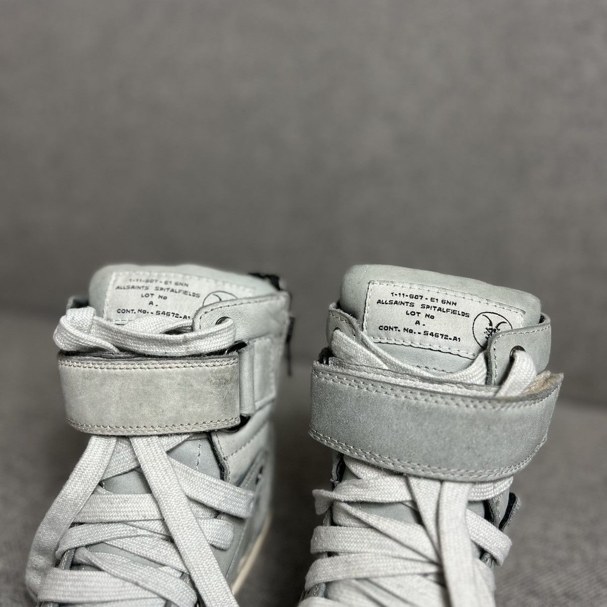 Allsaints Allsaints Rick Owens Geobasket Style Hi Top Sneakers Size US 8 / IT 38 - 9 Thumbnail
