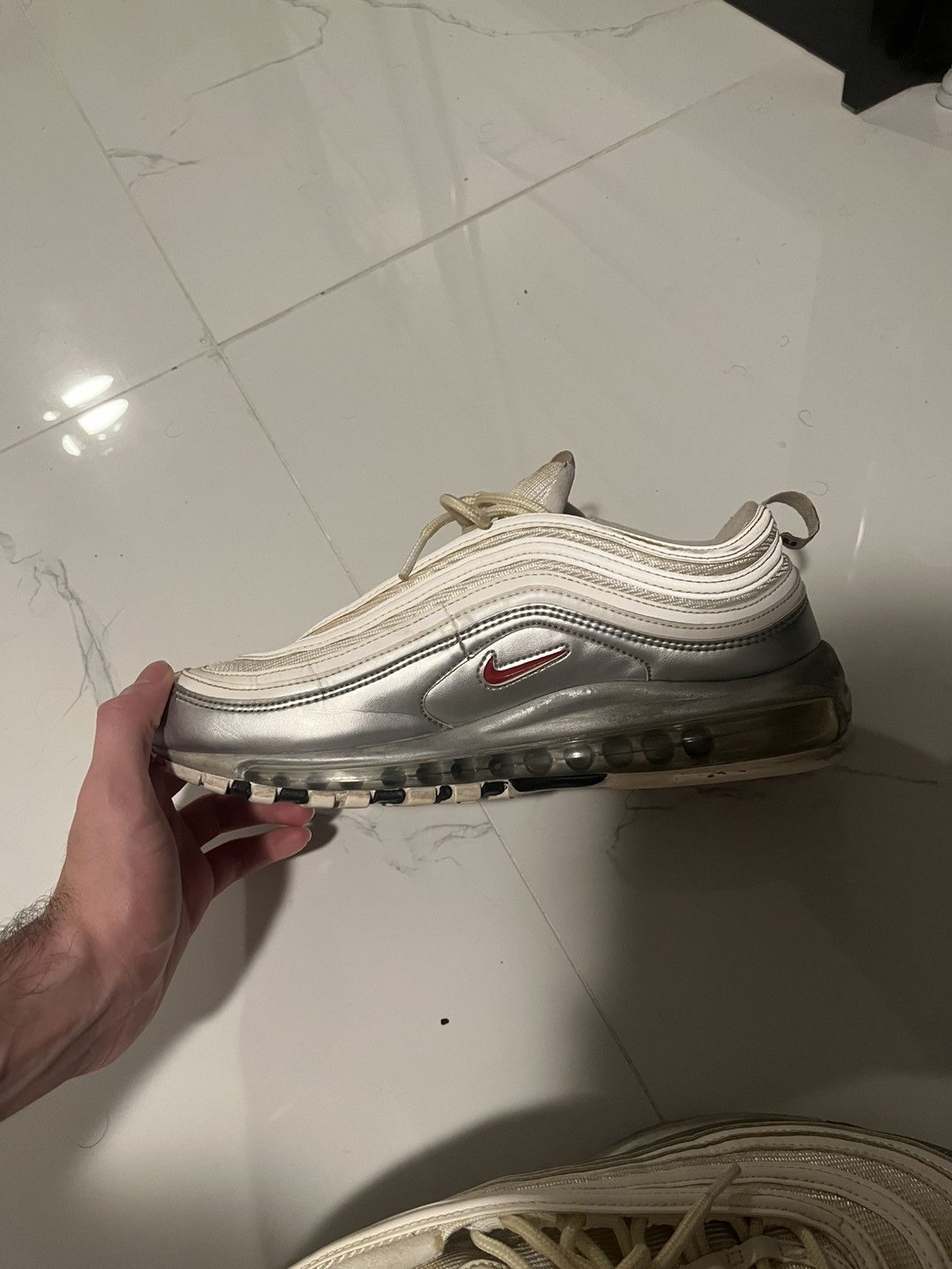 Nike Air max 97 Sliver white Size US 9 / EU 42 - 6 Thumbnail