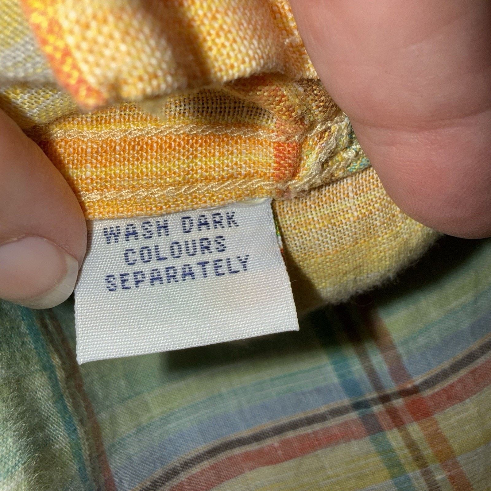 Alan Flusser Linen Pastel Plaid Shirt Men’s XL Lightweight Resort Wear Size US XL / EU 56 / 4 - 8 Thumbnail
