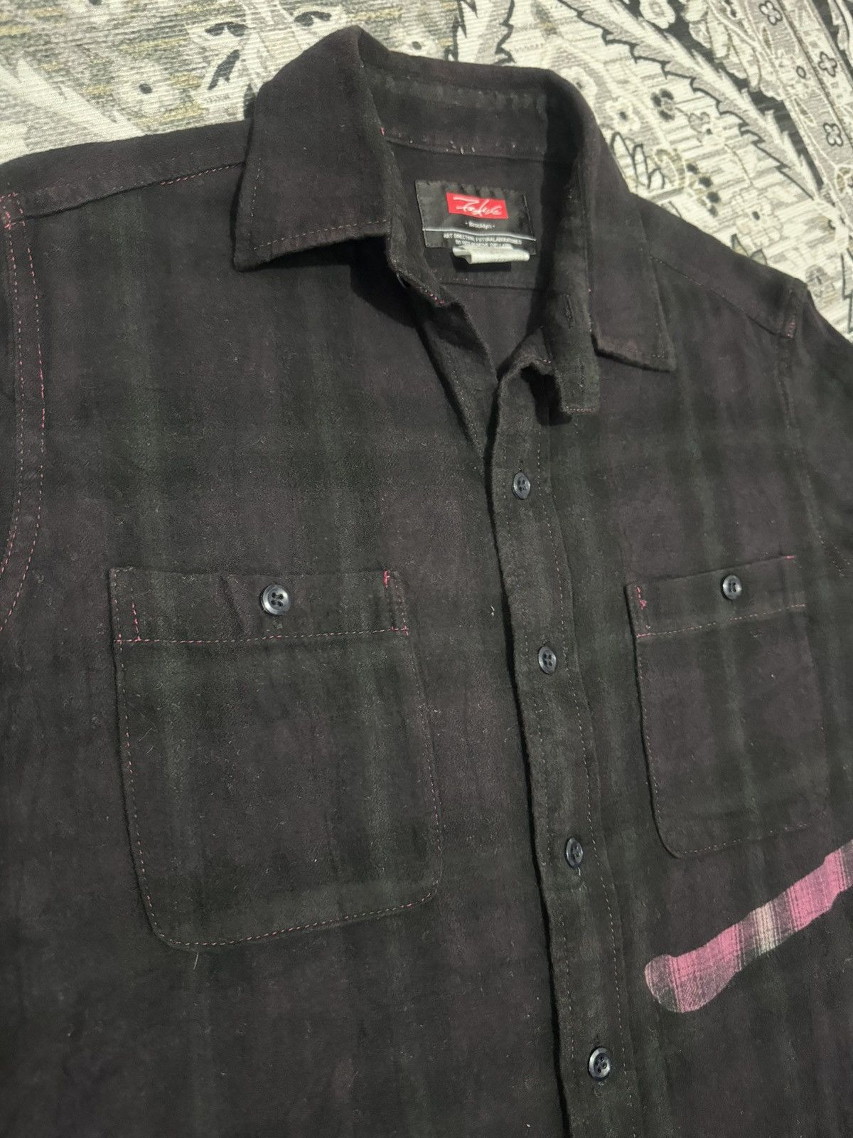 Futura × Japanese Brand Vintage Futura Brooklyn Flannel Shirt Big Logo Made in Japan Size US M / EU 48-50 / 2 - 5 Thumbnail