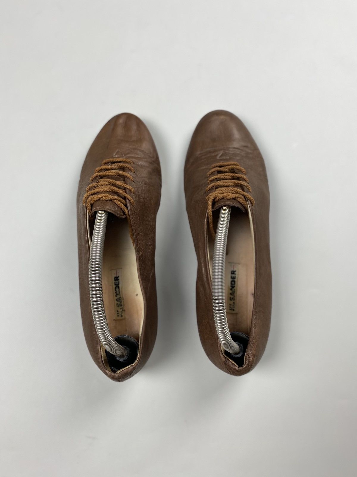 Jil Sander × Vintage Jil Sander ladies leather flats ballets size 40 1/2 Size US 10.5 / IT 40.5 - 17 Thumbnail