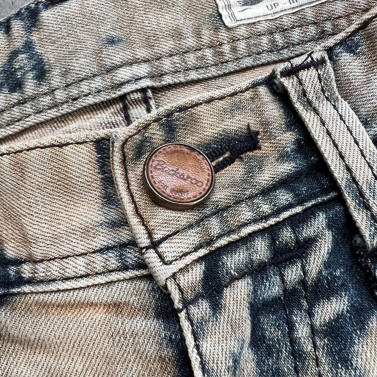 Kapital 2000s Buckaroo Kapital Style Boro Acid Wash Distressed Jeans Size US 31 - 10 Thumbnail