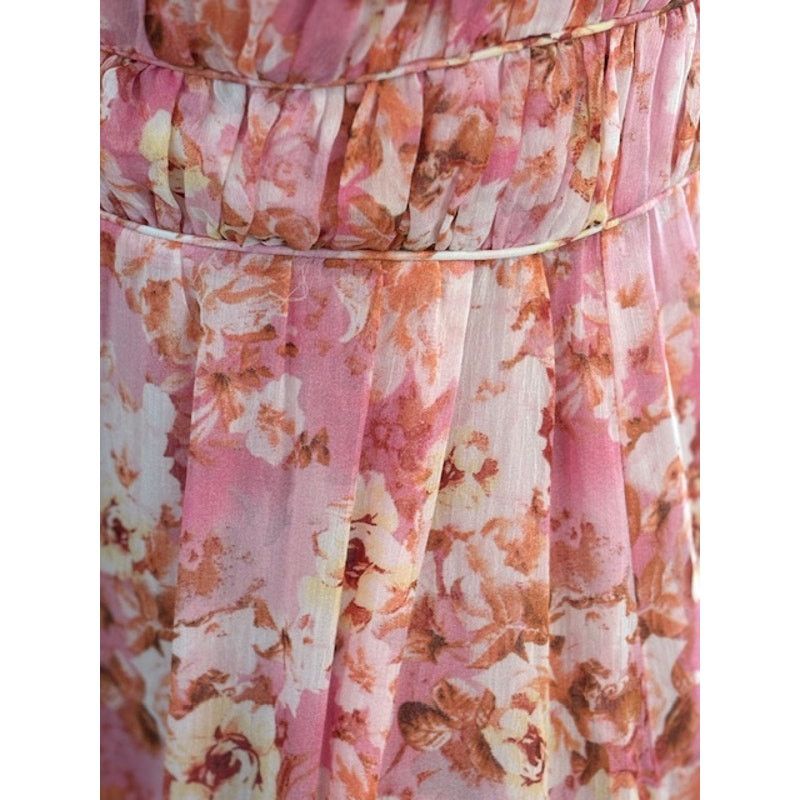 ASTR The Label ASTR “Roseline” Off Shoulder Floral Tiered Maxi Dress Size S / US 4 / IT 40 - 7 Thumbnail